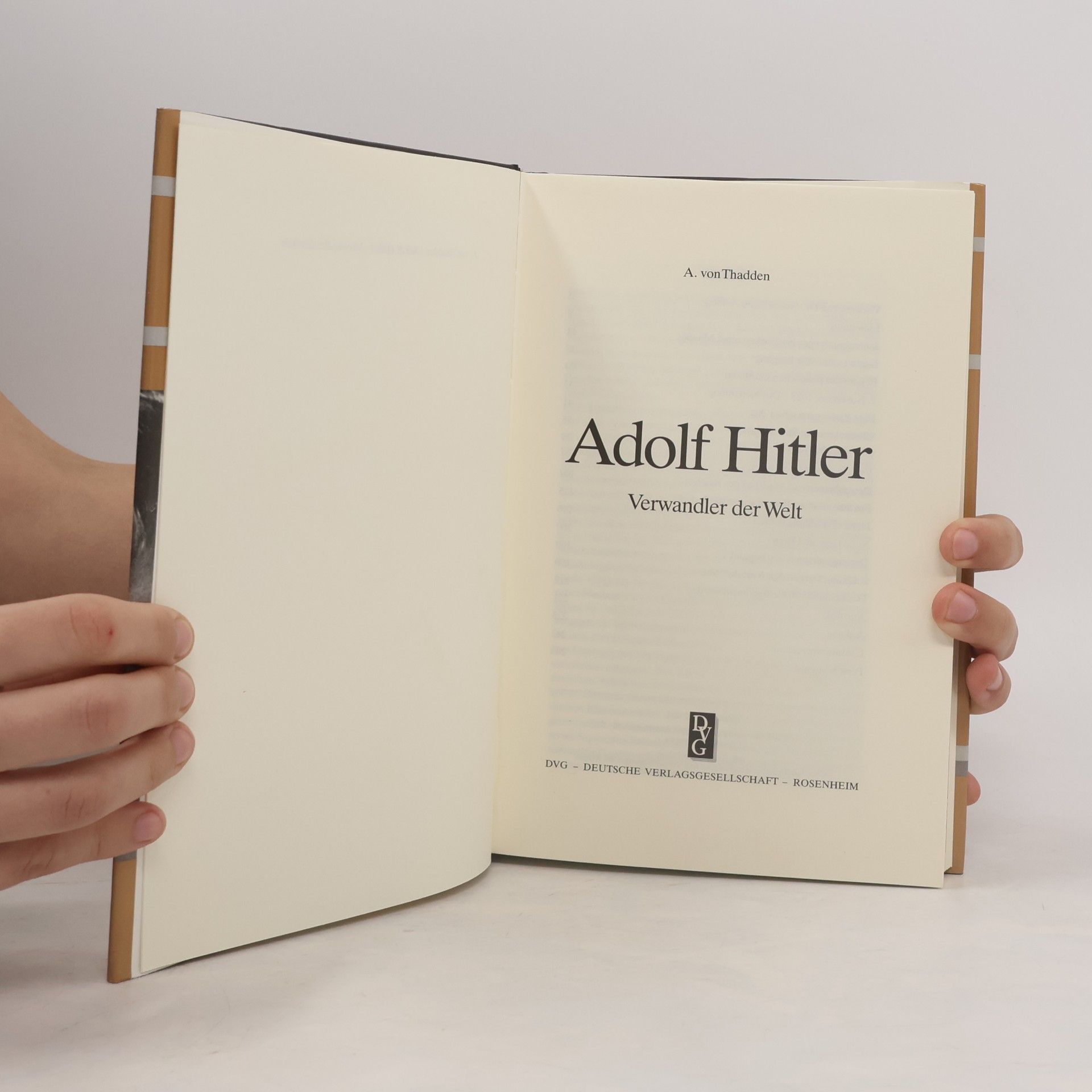 Adolf von Thadden Adolf Hitler