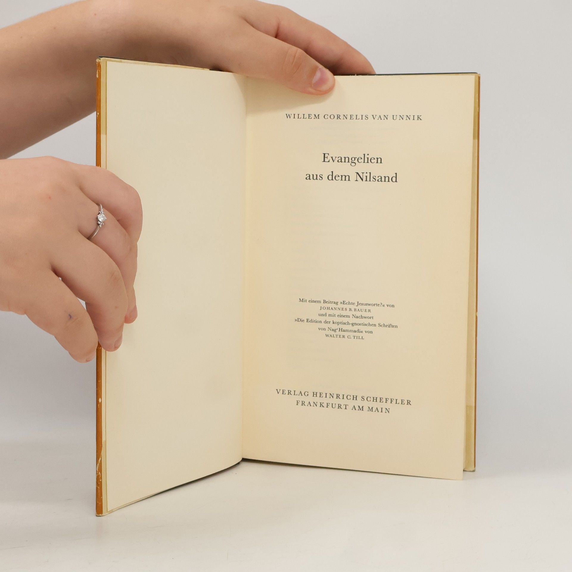 W.C. Van Unnik Evangelien aus dem Nilsand