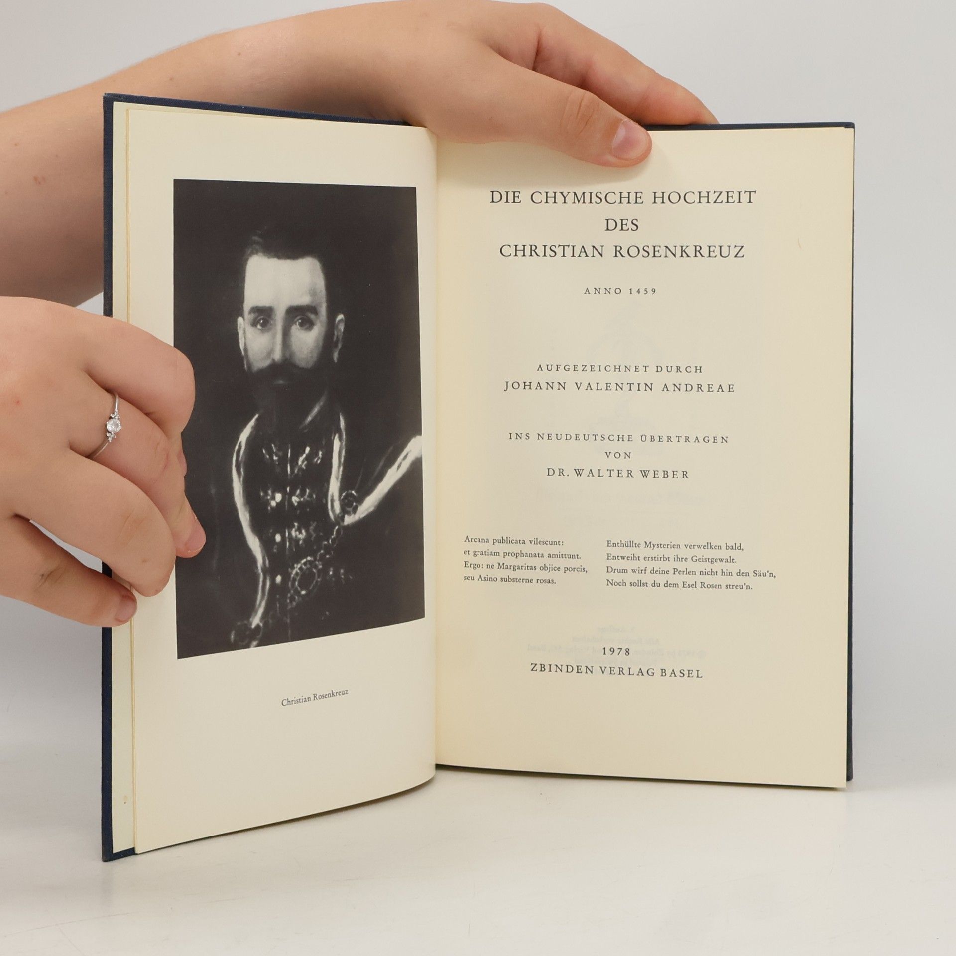 Johannes Valentinus Andreae Die chymische Hochzeit des Christian Rosenkreuz