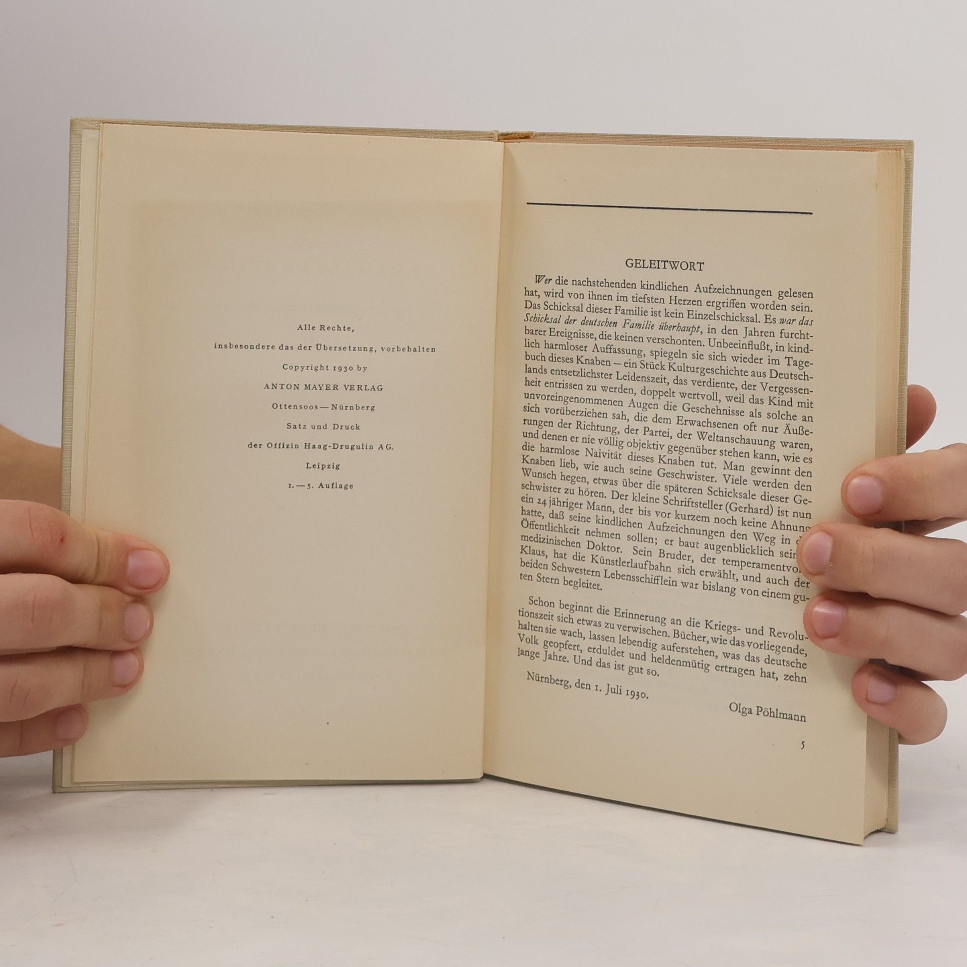 Ernst Buchner Wie es damals daheim war, 1914-1918