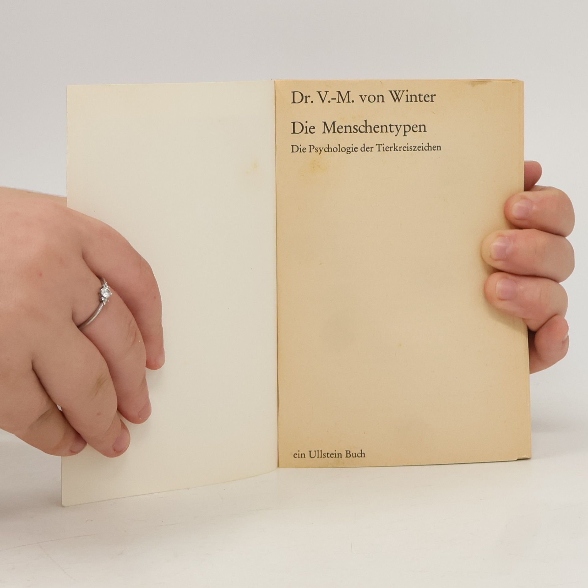 V. M. von Winter Die Psychologie der Tierkreiszeichen