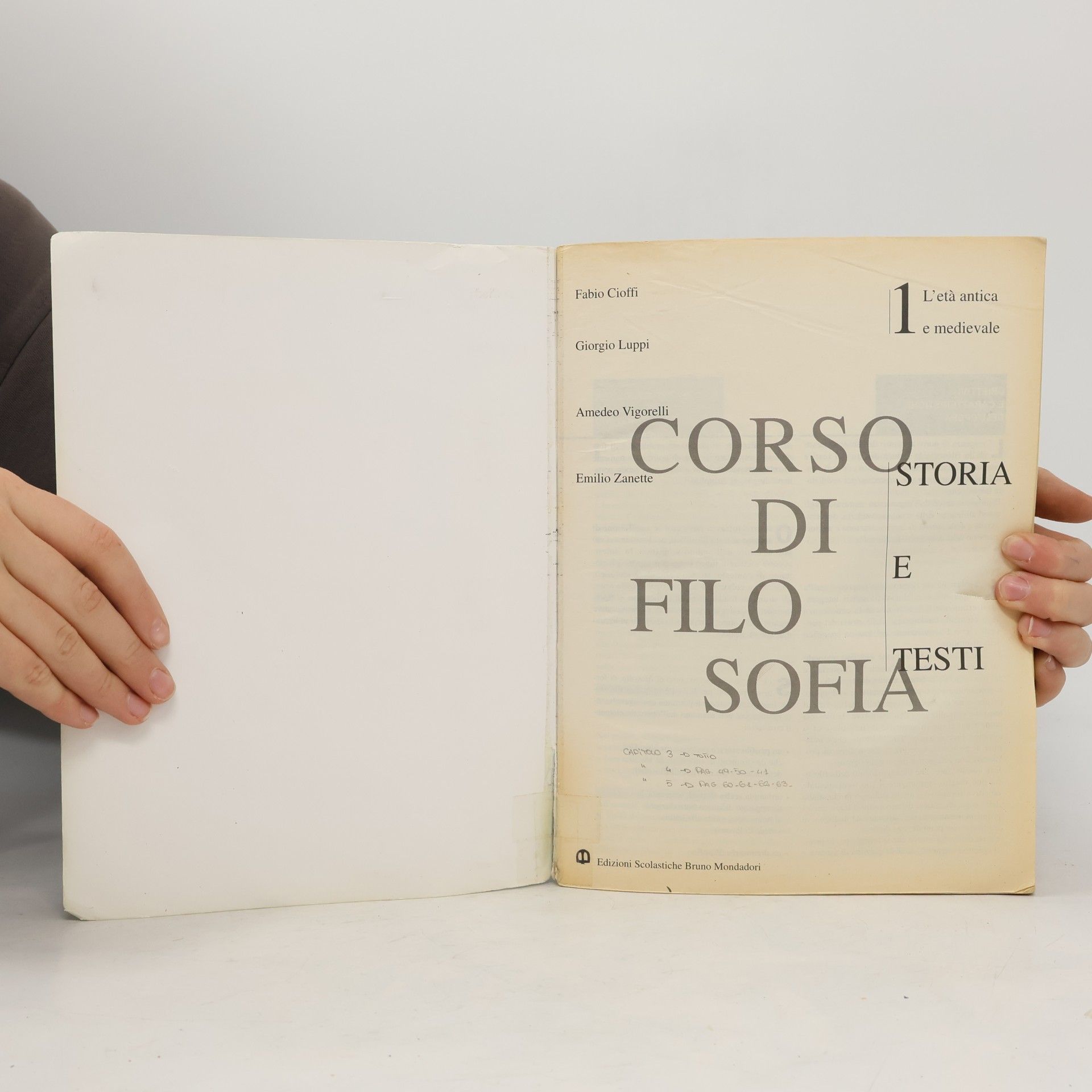 Fabio Cioffi Corso di filosofia