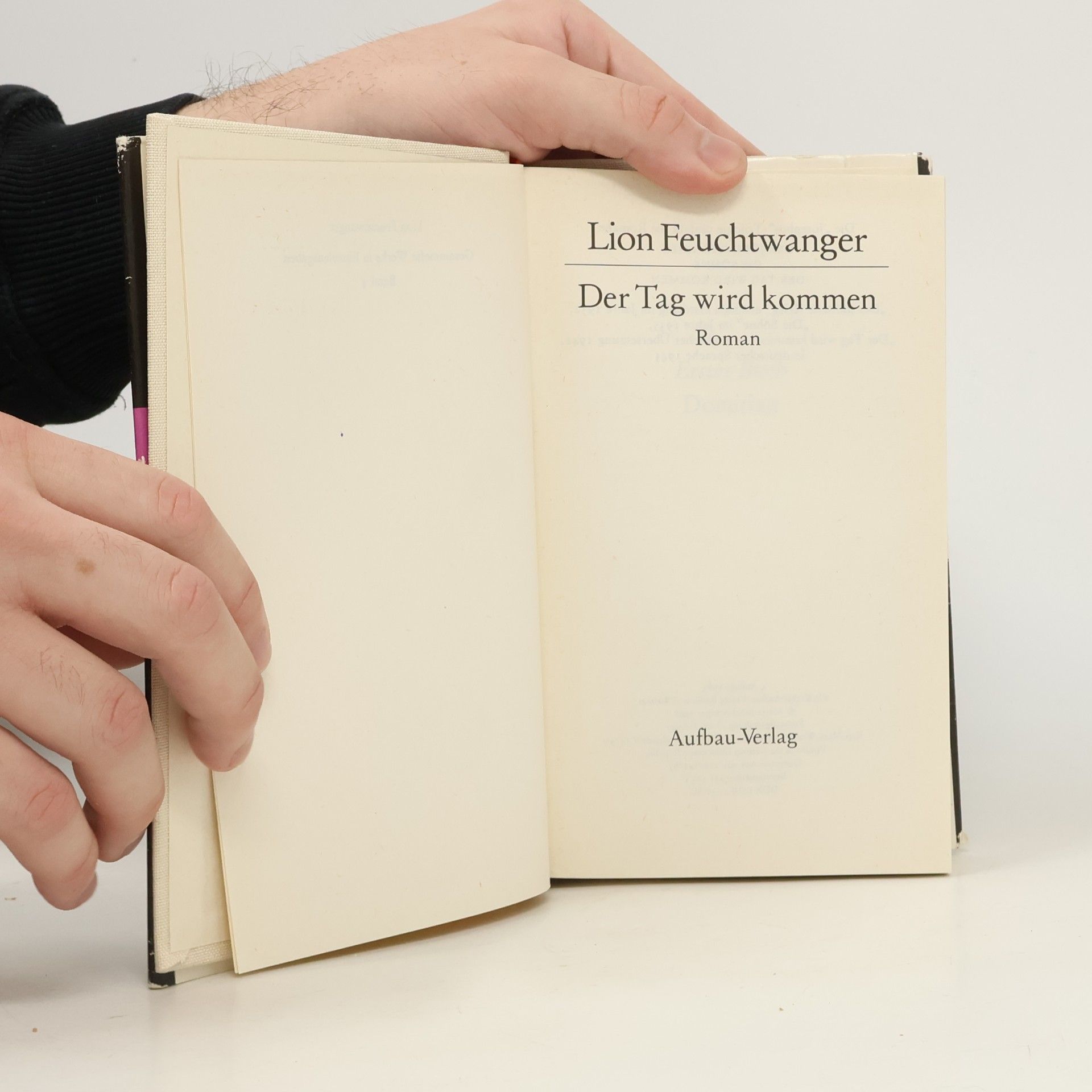 Lion Feuchtwanger Der Tag wird kommen