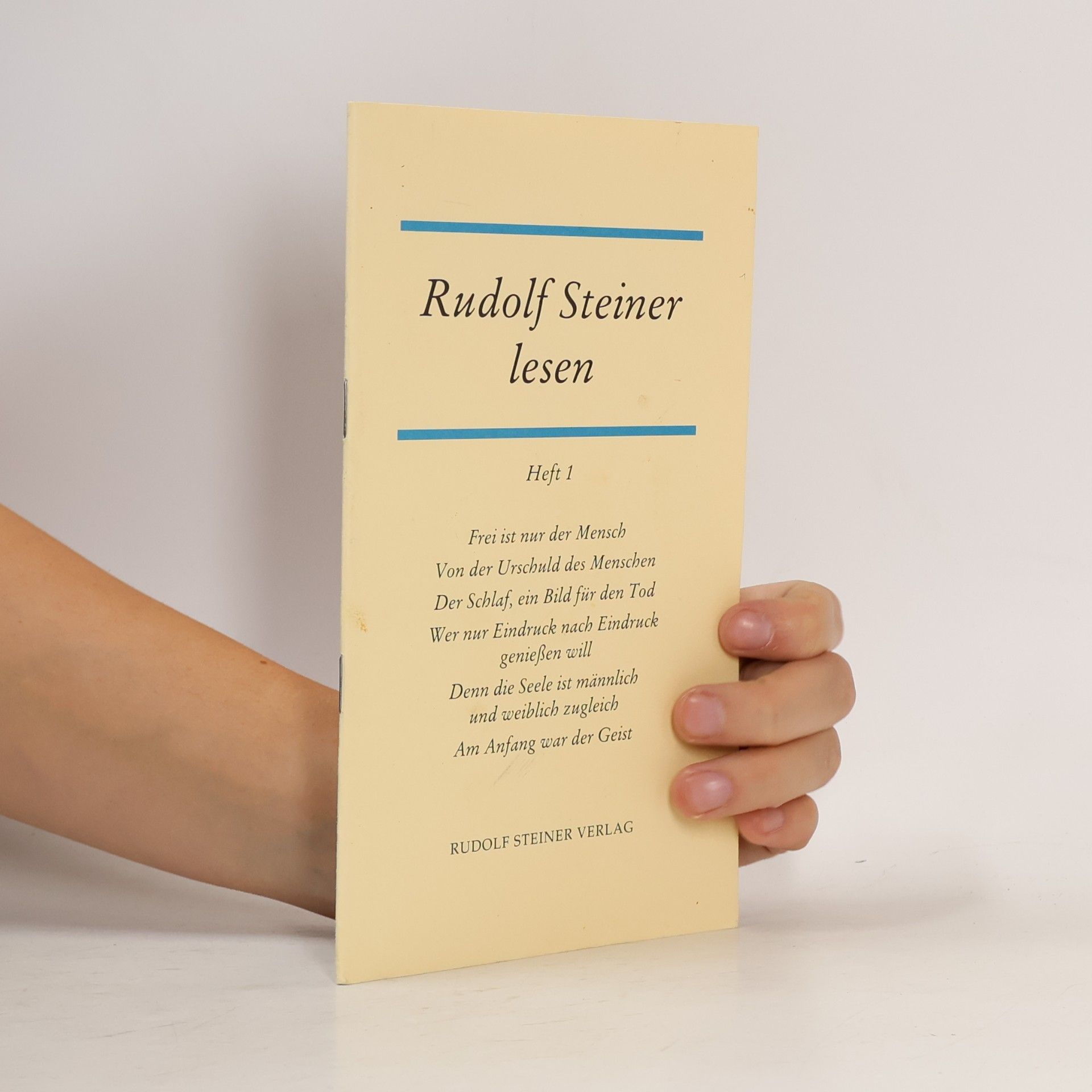 Rudolf Steiner Lesen. Heft 1