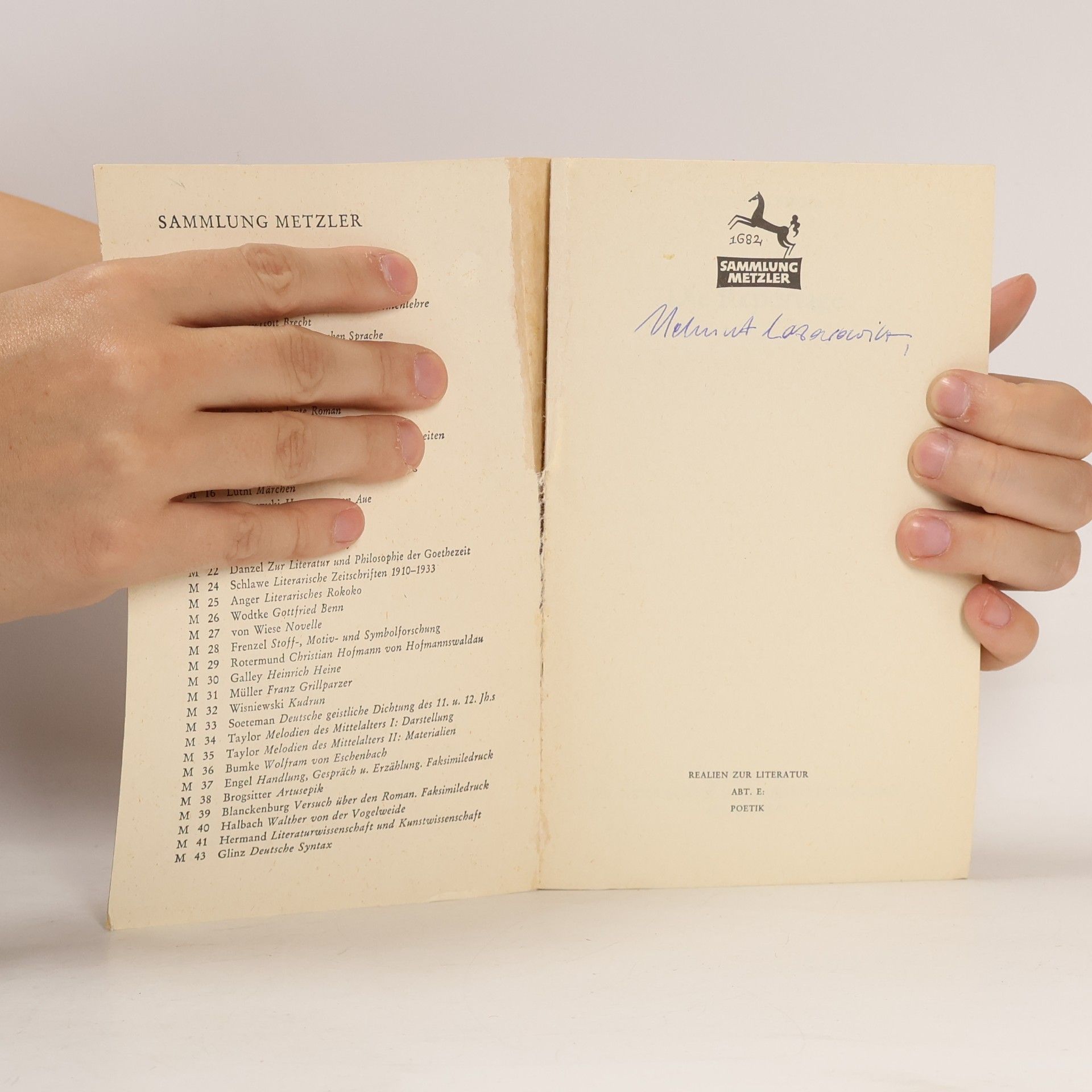 Ina Siegel Sammlung Metzler - 164: Die Reportage