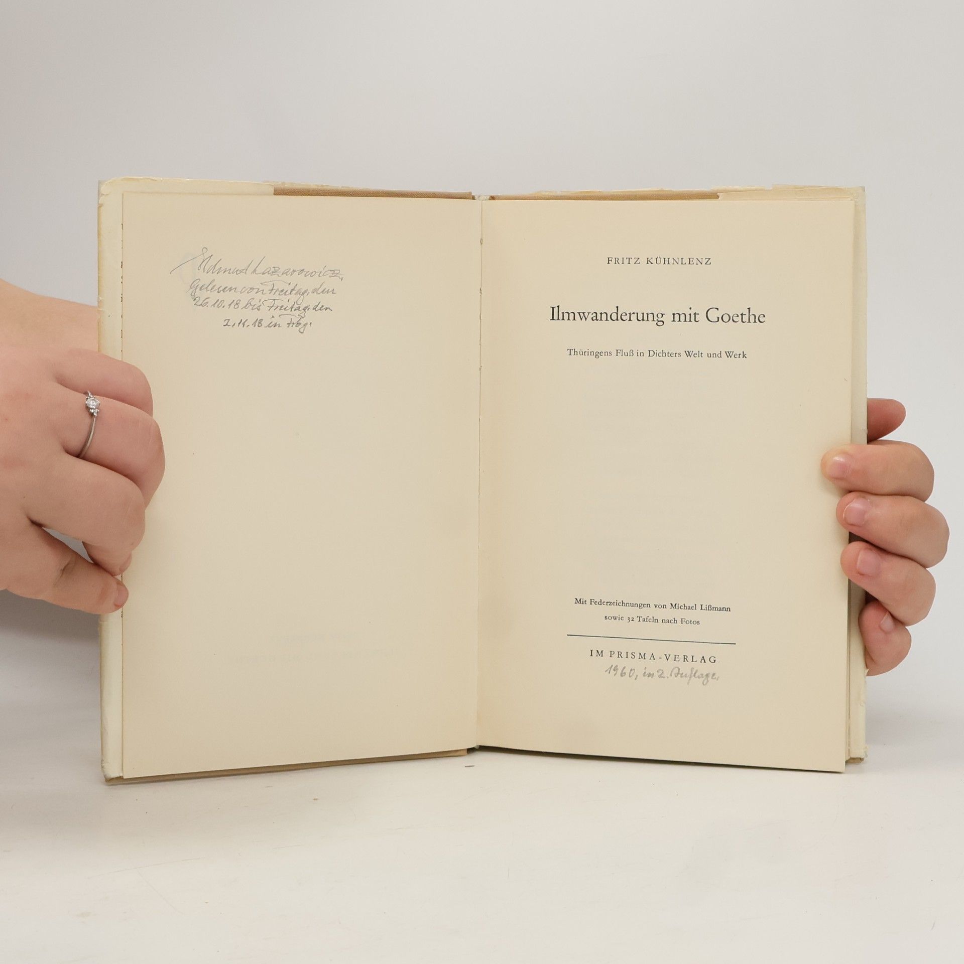 Fritz Kühnlenz Ilmwanderung mit Goethe