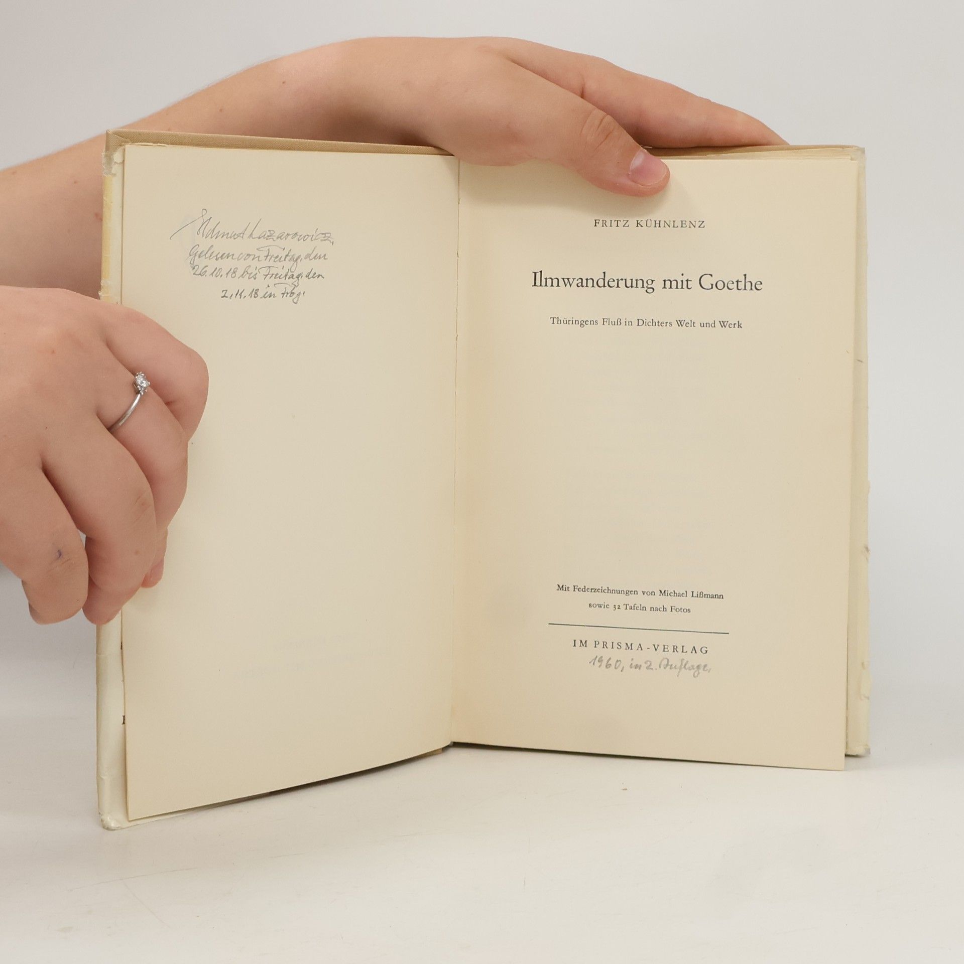 Fritz Kühnlenz Ilmwanderung mit Goethe