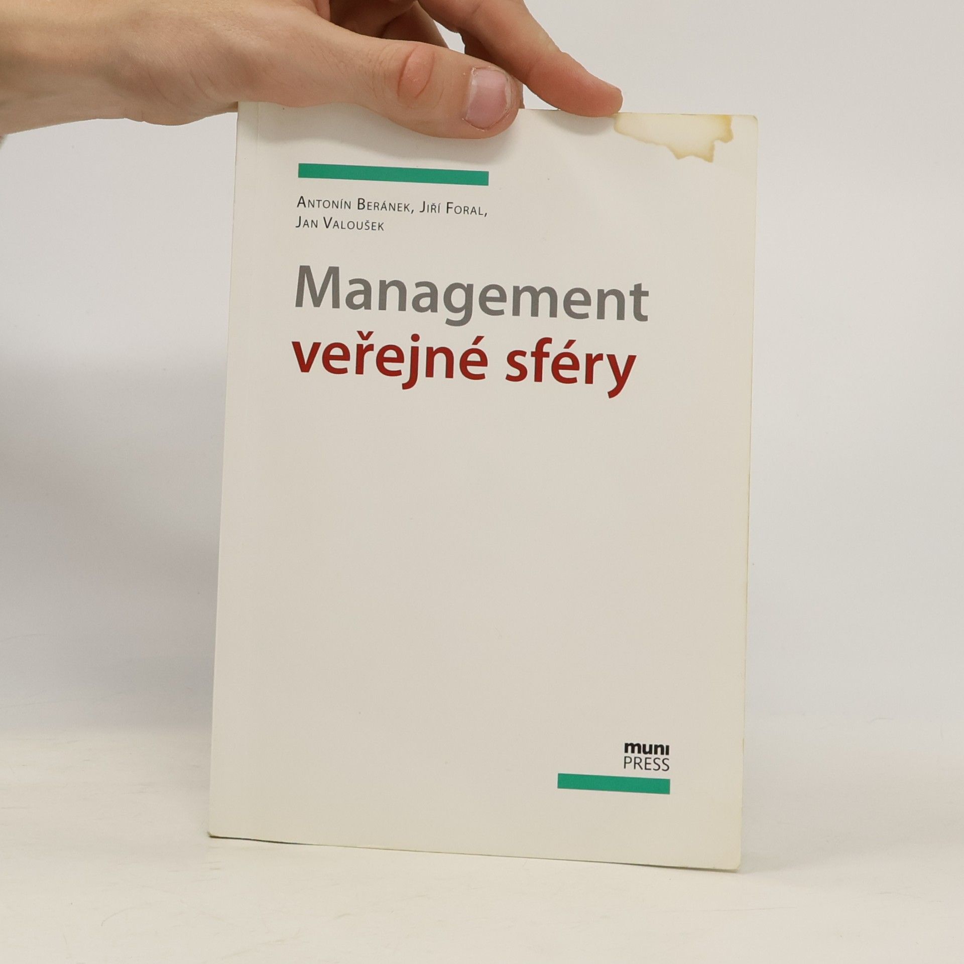 Antonín Beránek Management veřejné sféry