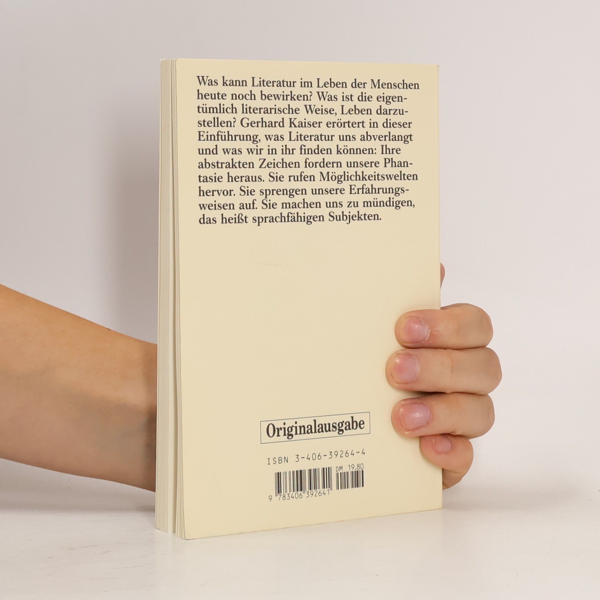 Gerhard Kaiser Wozu noch Literatur?
