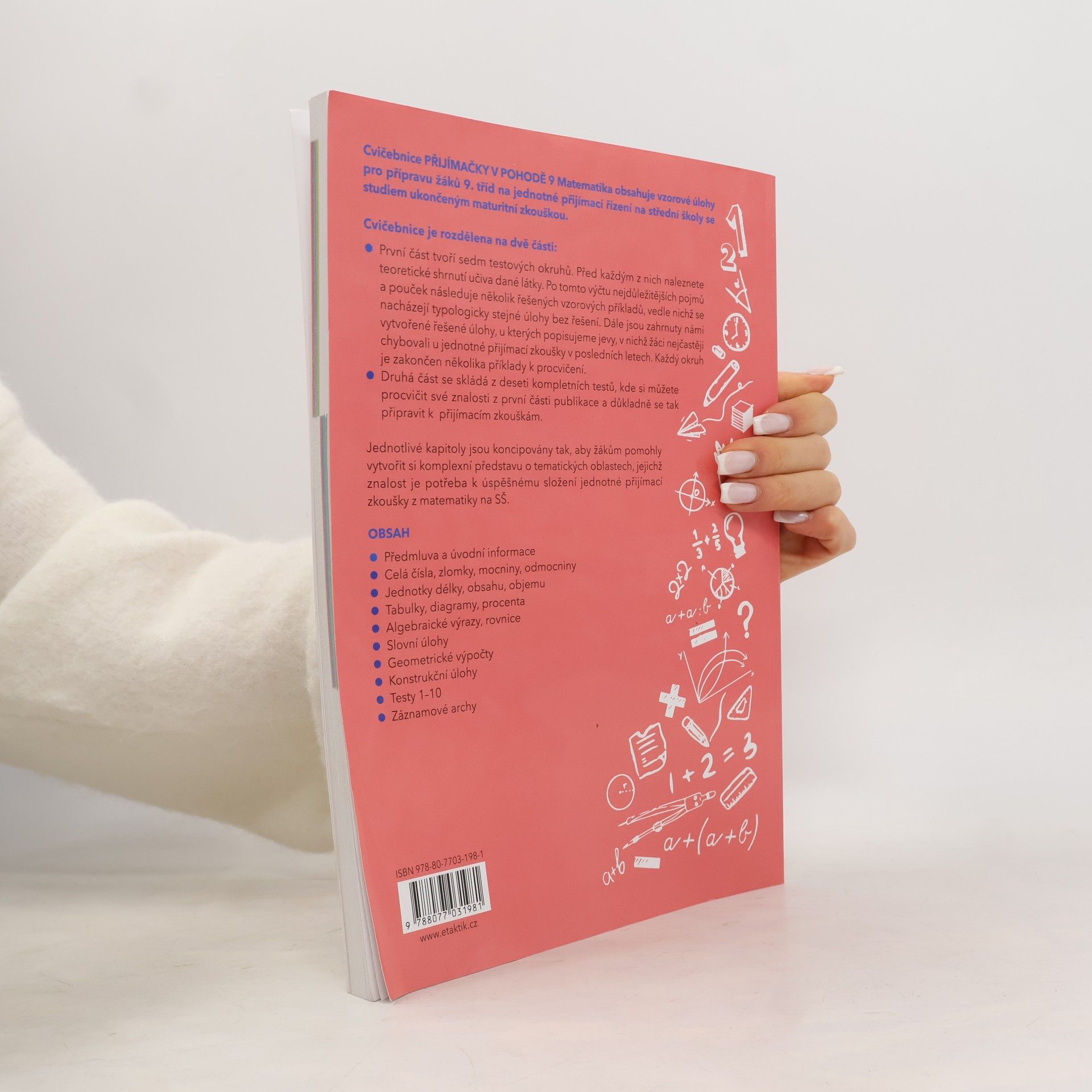 Autorenkollektiv Přijímačky v pohodě 9 : příprava na jednotné přijímací řízení SŠ. Matematika