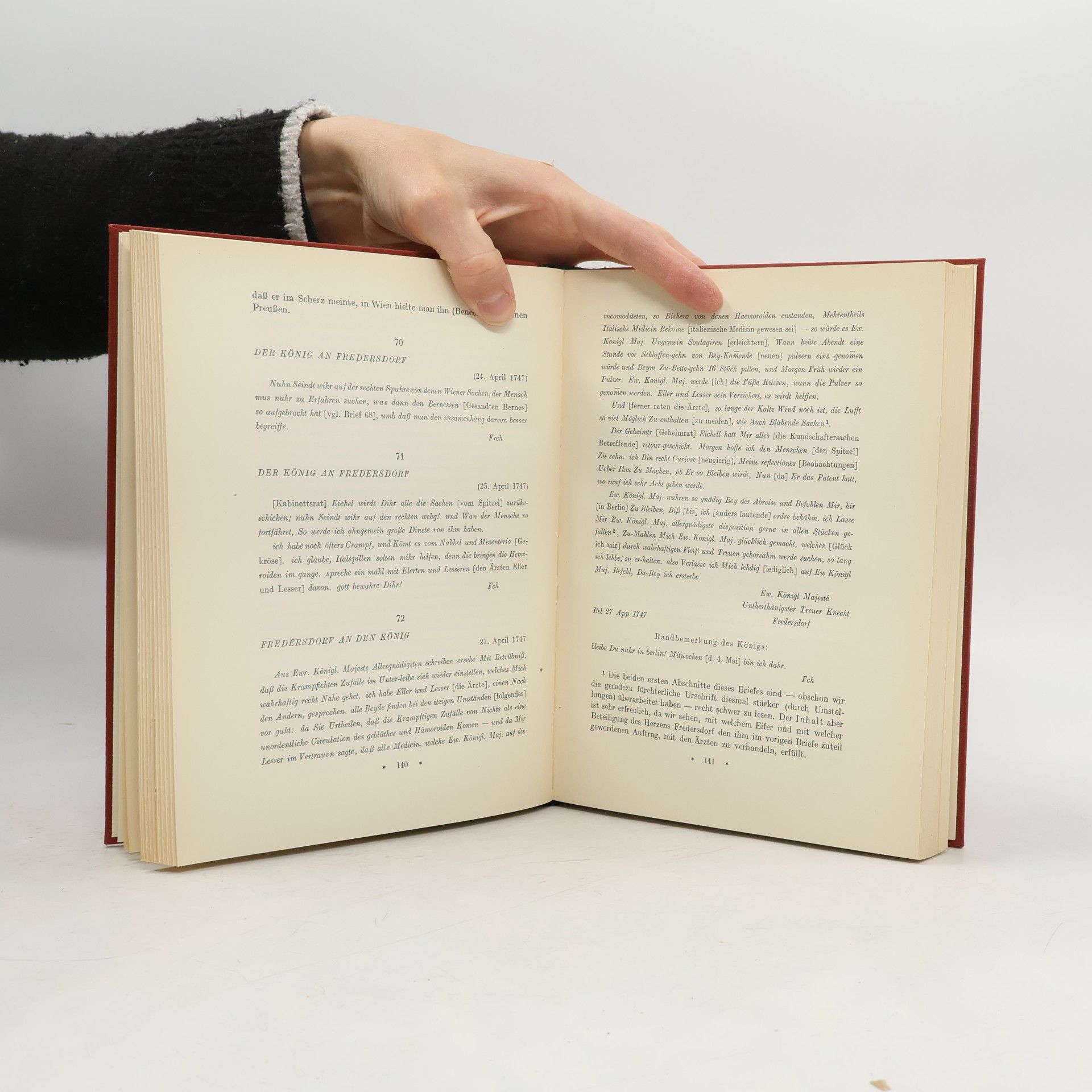 Friedrich der Große Briefe Friedrich des Grossen an Fredersdorf