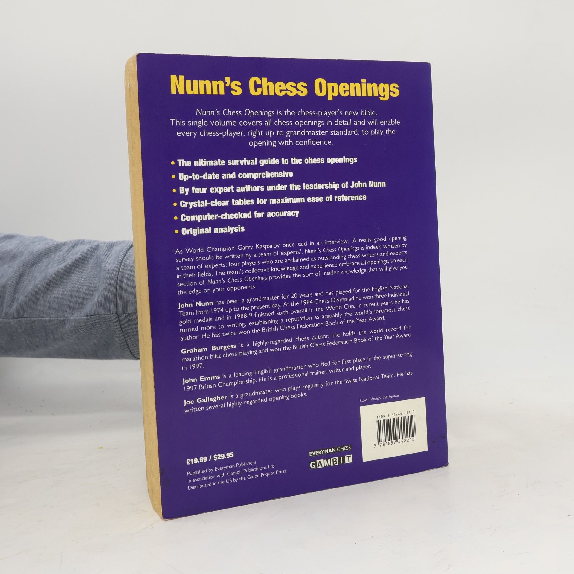 John Nunn Everyman Chess Series: Nunn's Chess Openings
