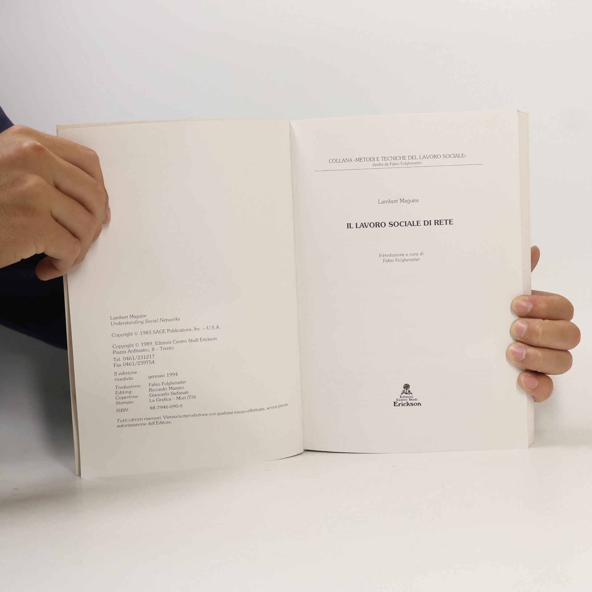 Lambert Maguire Metodi e tecniche del lavoro sociale: Il lavoro sociale di rete