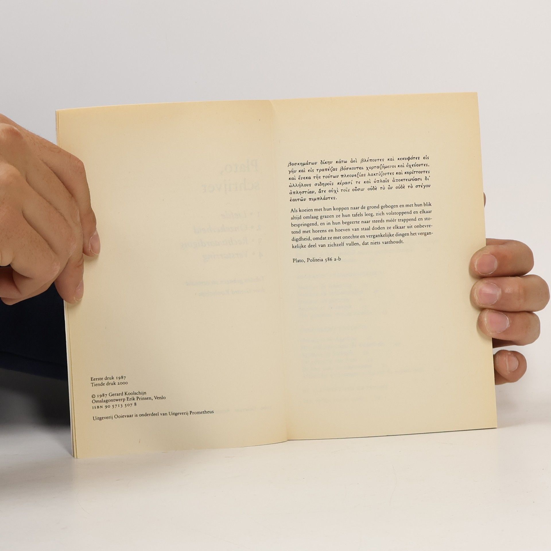 PLATO SCHRIJVER