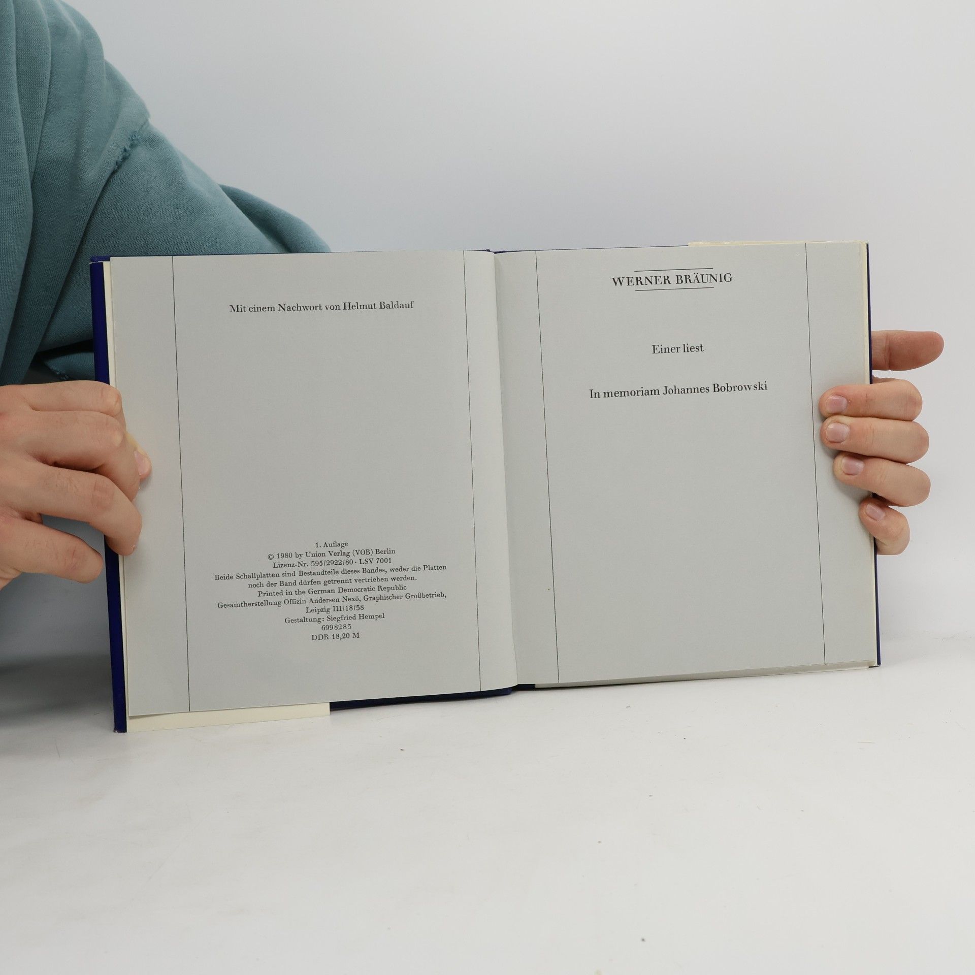 Johannes Bobrowski Der Mahner und Der Tänzer Malige