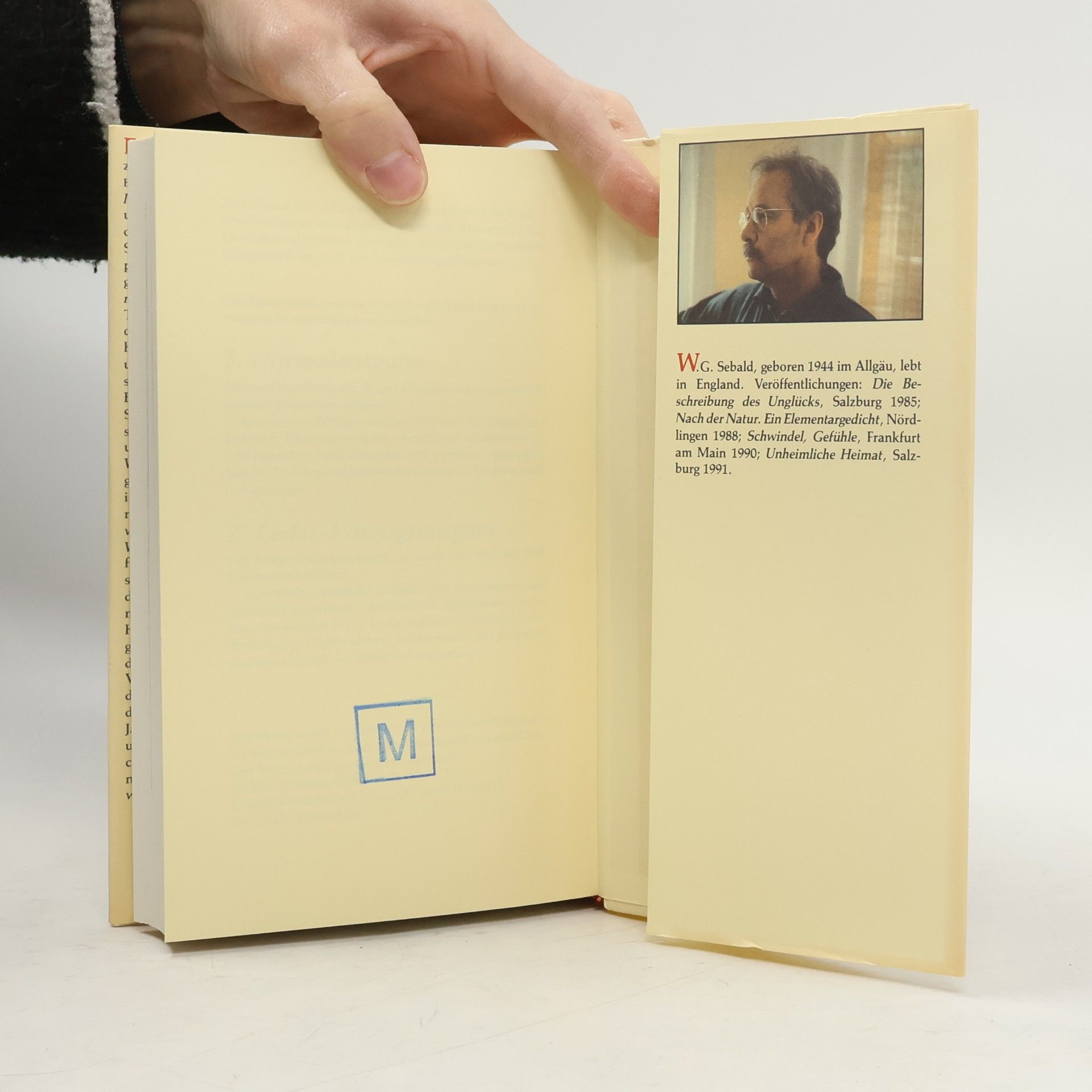 W. G. Sebald Die Ausgewanderten