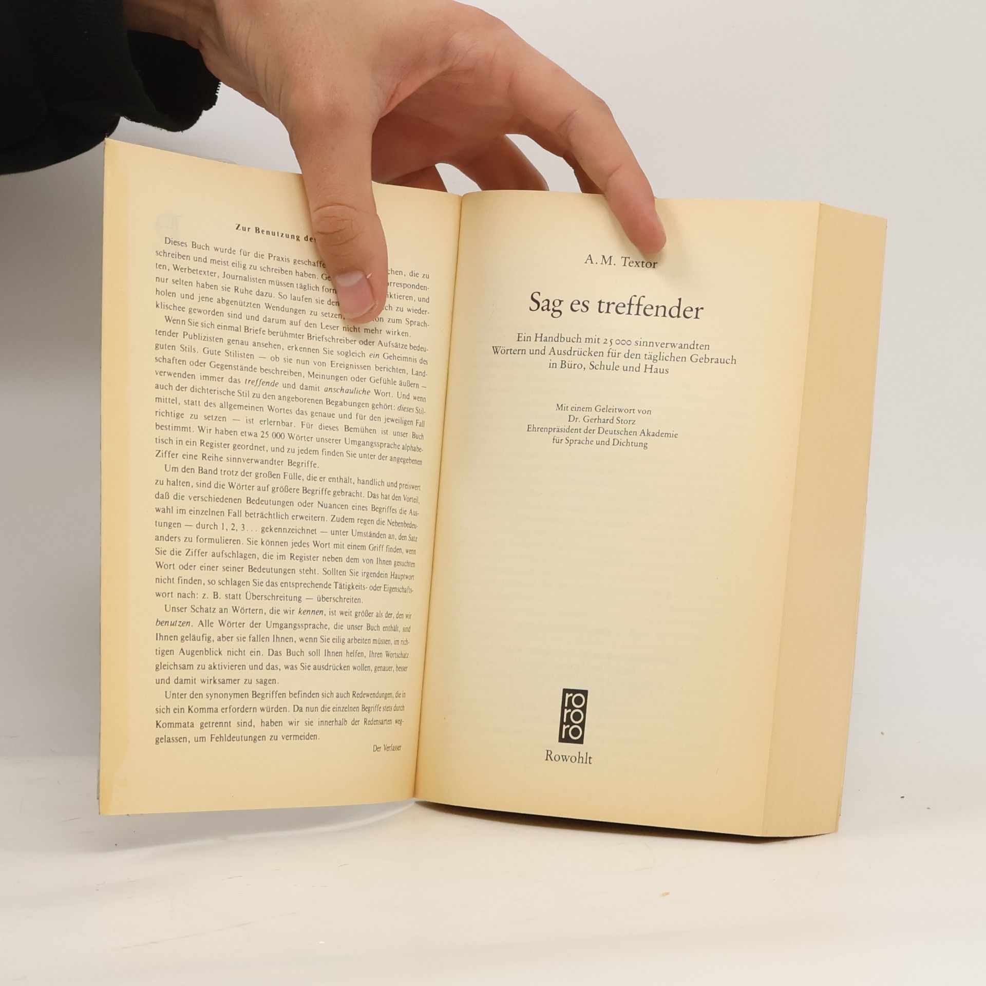 A. M. Textor Sag es treffender