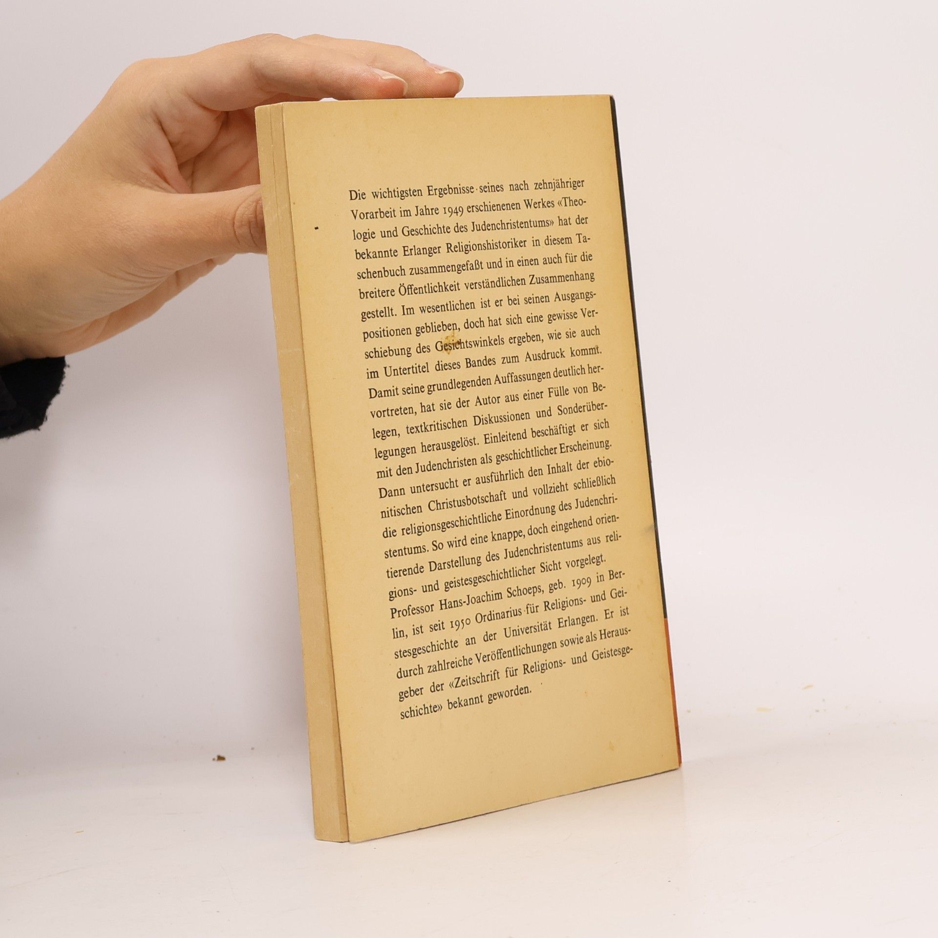Hans-Joachim Schoeps Das Judenchristentum