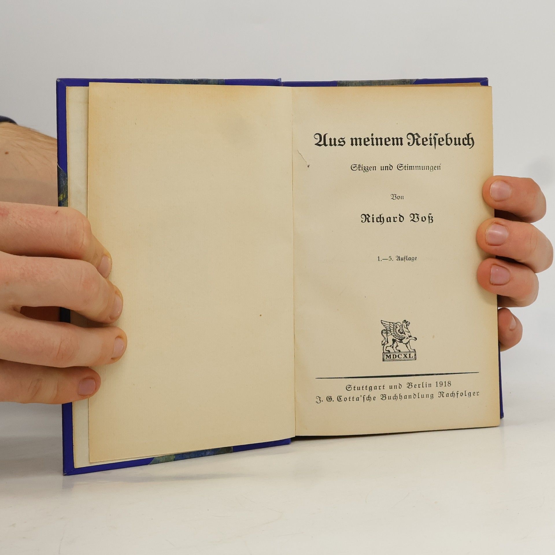 Richard Voss Aus meinem Reisebuch