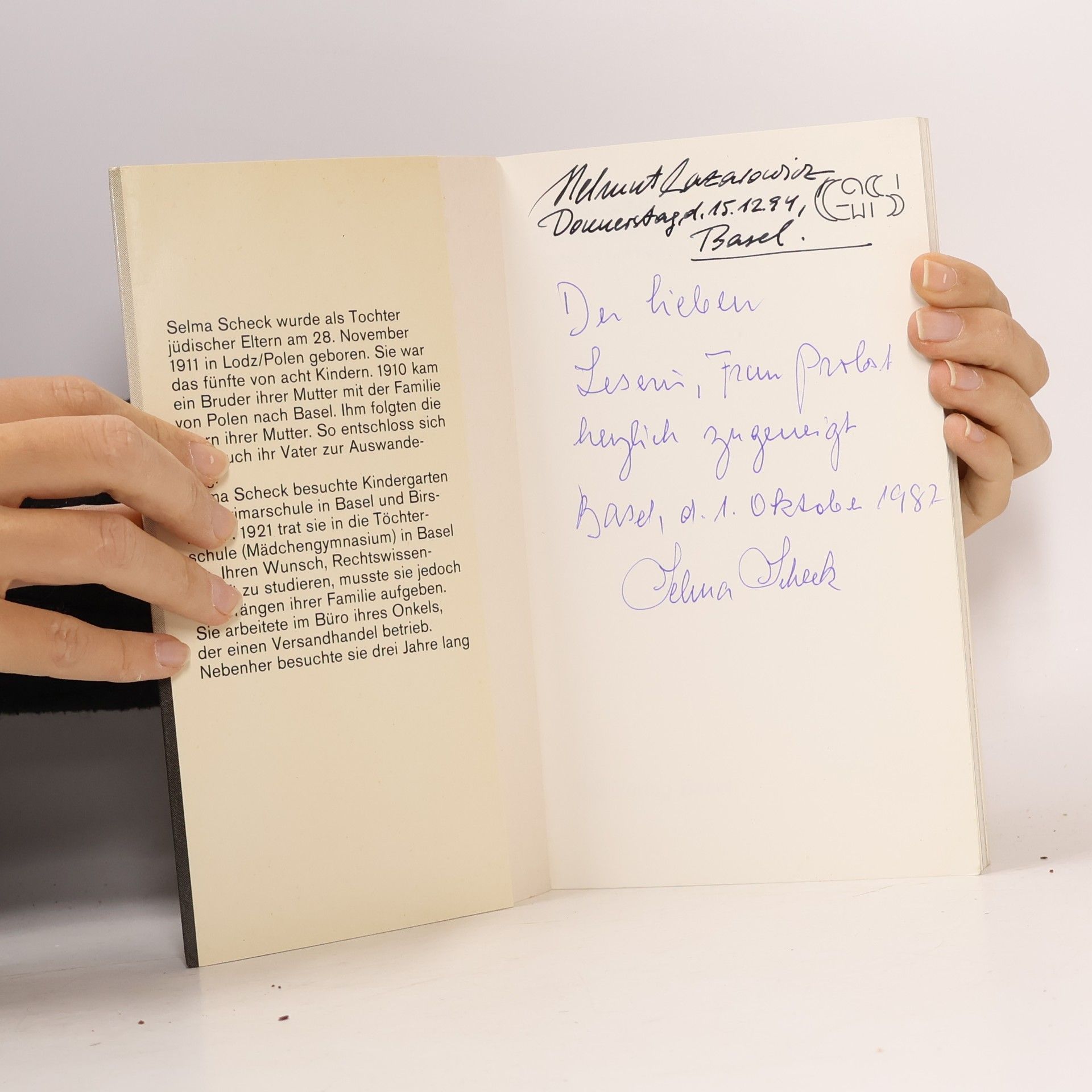 Selma Scheck Mein Leben als Jüdin in Basel