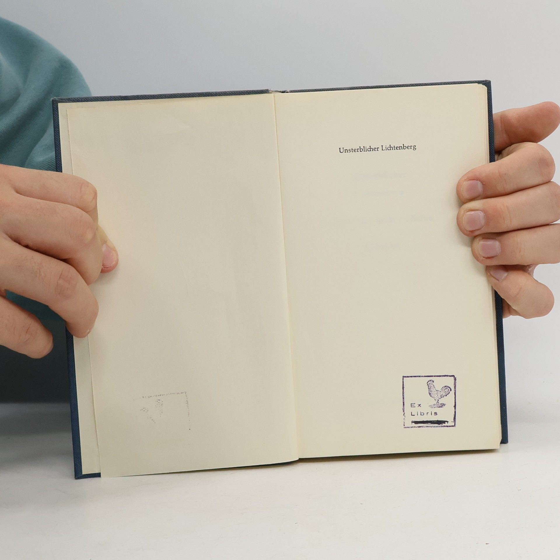 Georg Christoph Lichtenberg Unsterblicher Lichtenberg