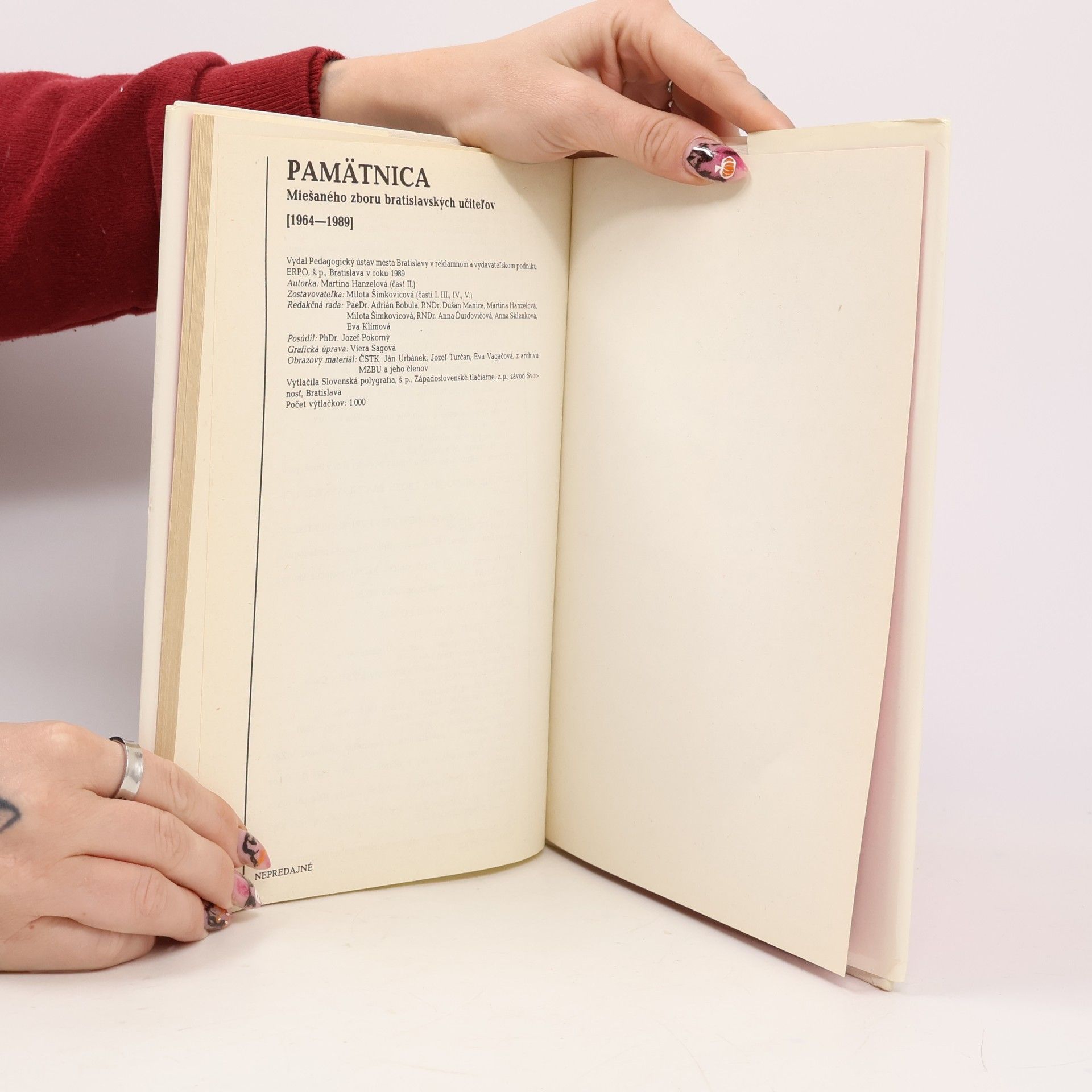 Various authors Pamätnica Miešaného zboru bratislavských učiteľov