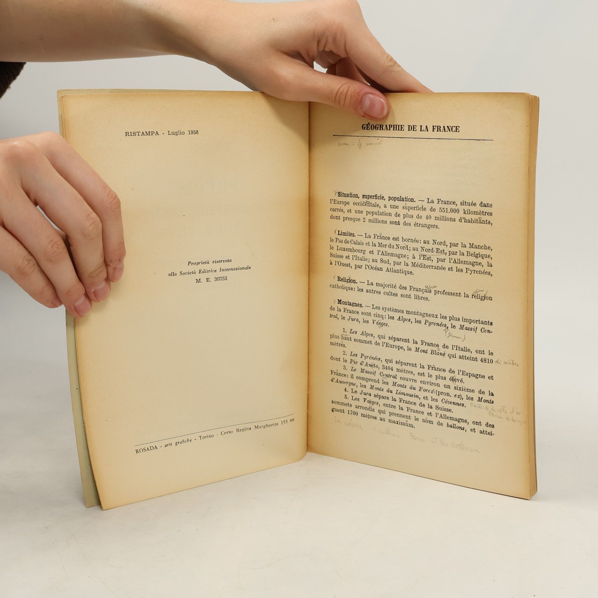 Alceste Bisi Précis de géographie histoire littérature française