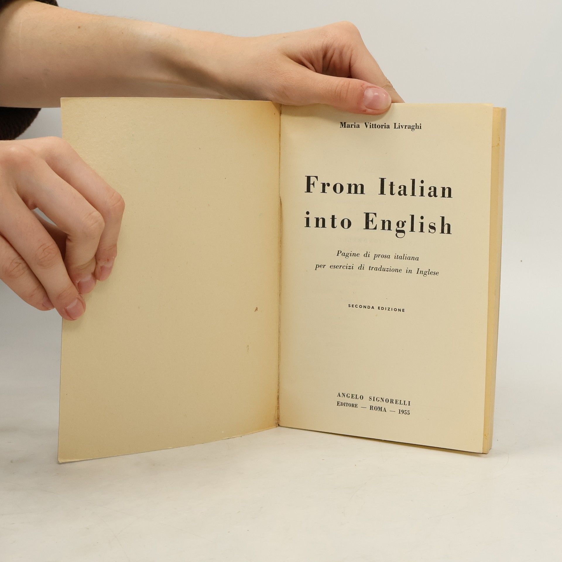 M. V. Livraghi From Italian into English