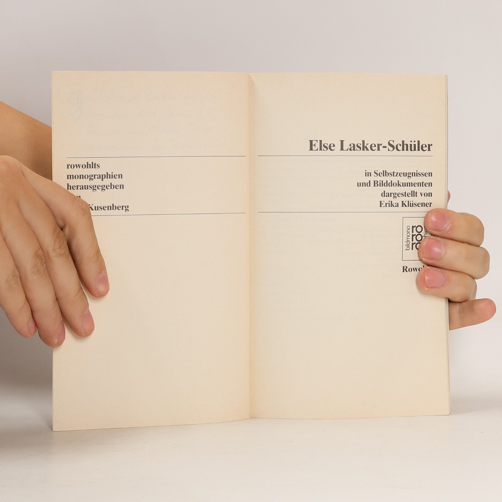 Erika Klüsener Lasker-Schüler