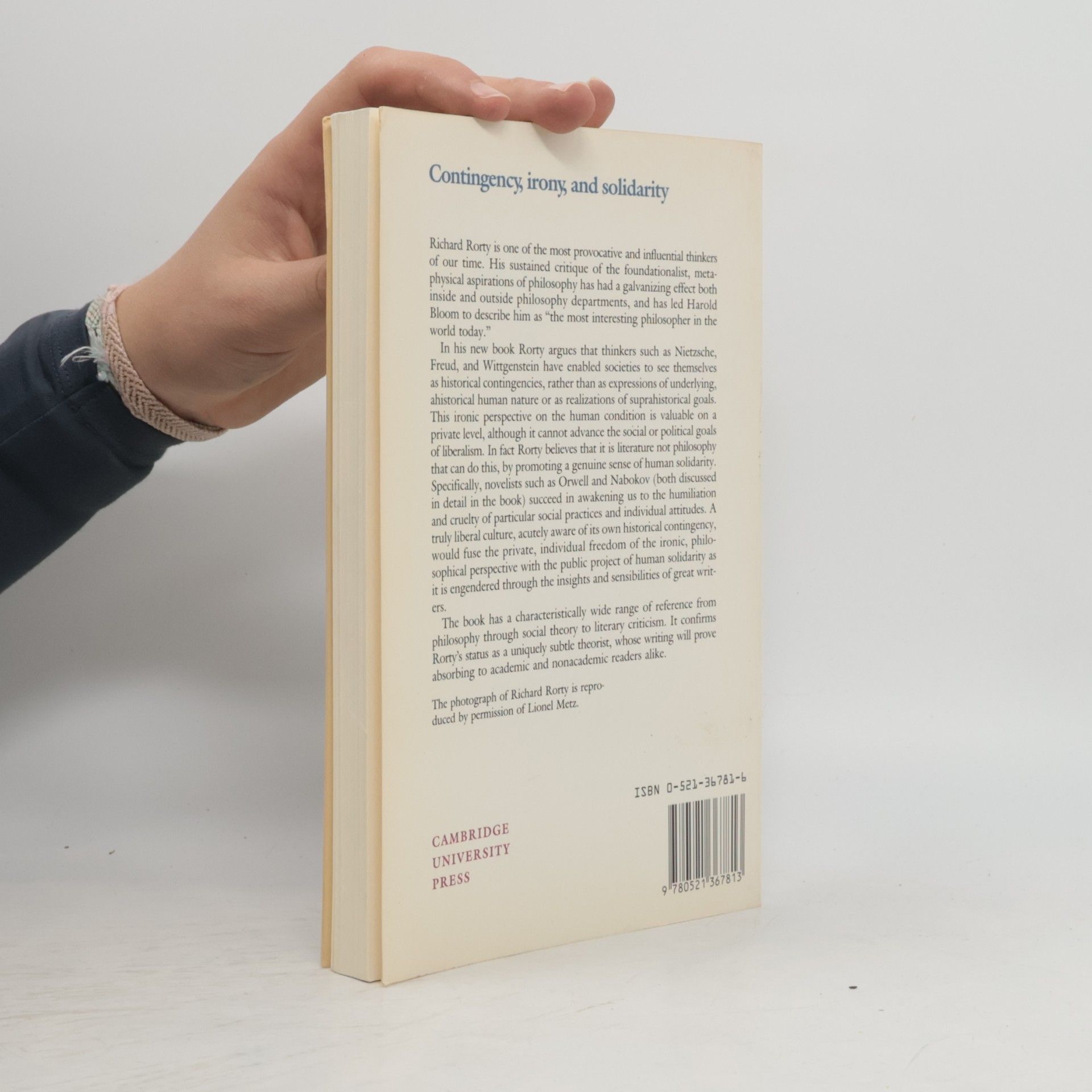 Richard Rorty Contingency, Irony, and Solidarity