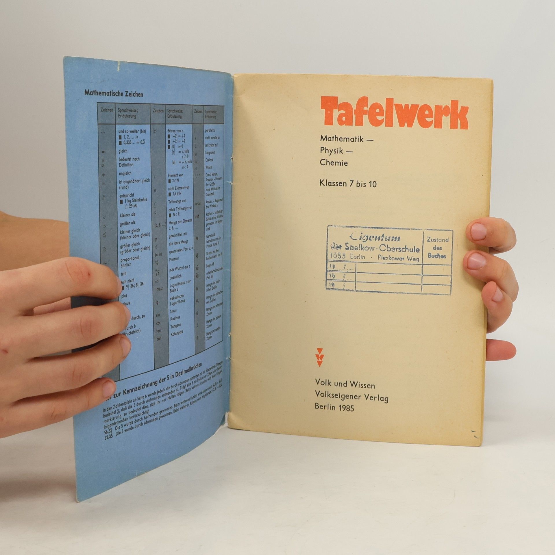 Autorenkollektiv Tafelwerk. Mathematik-Physik-Chemie