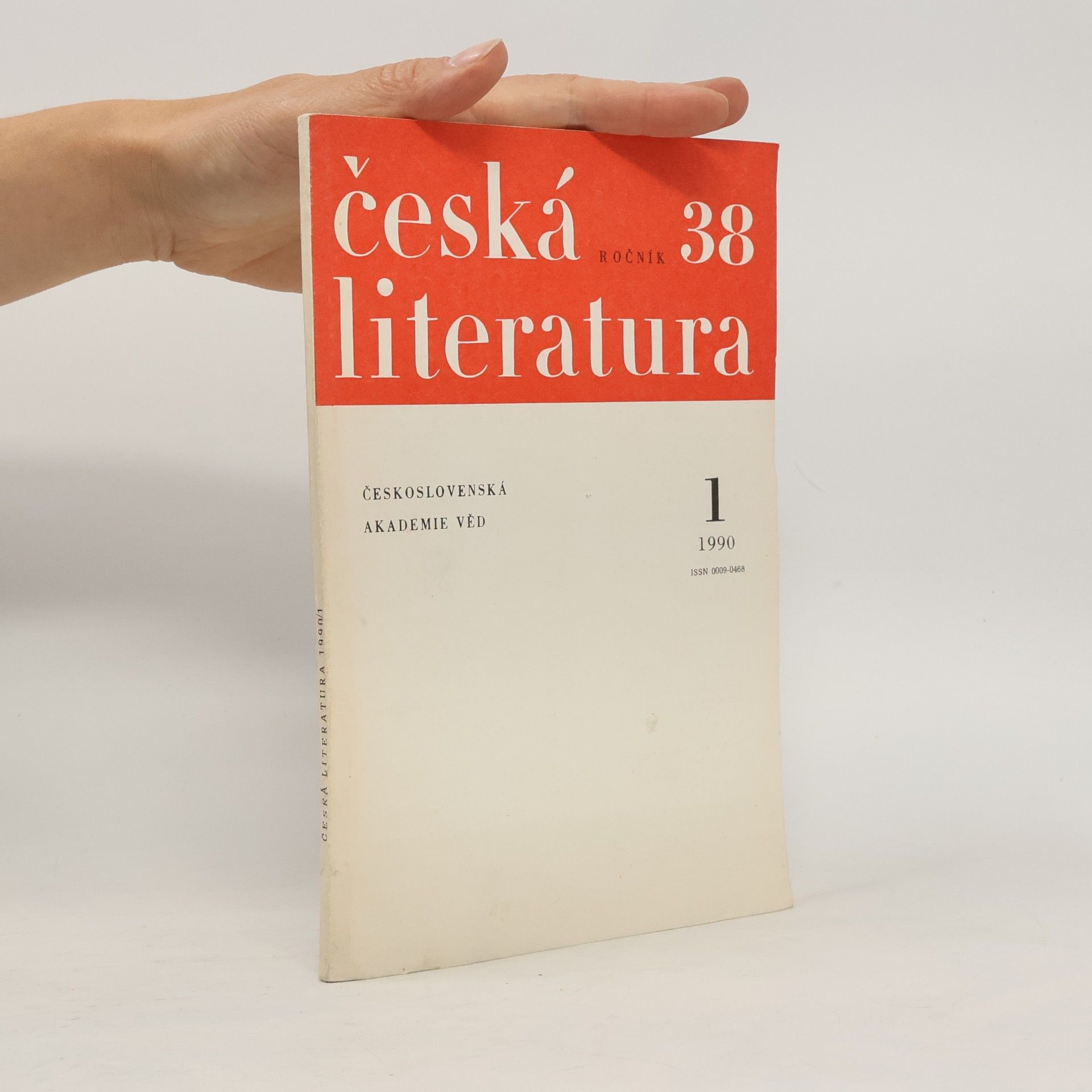 Kolektív autorov Česká literatura. Ročník 38. 1/1990