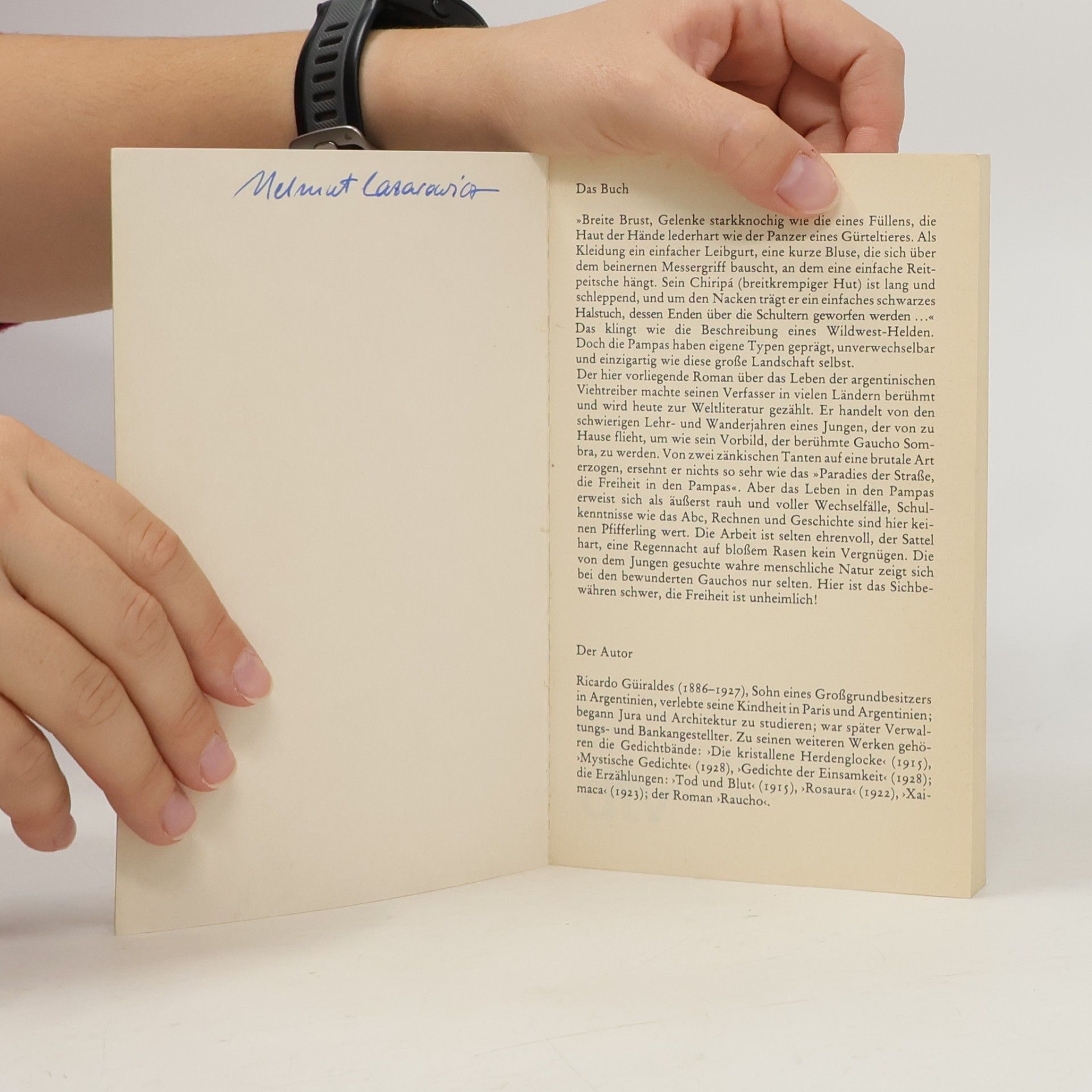 Ricardo Güiraldes Das Buch vom Gaucho Sombra