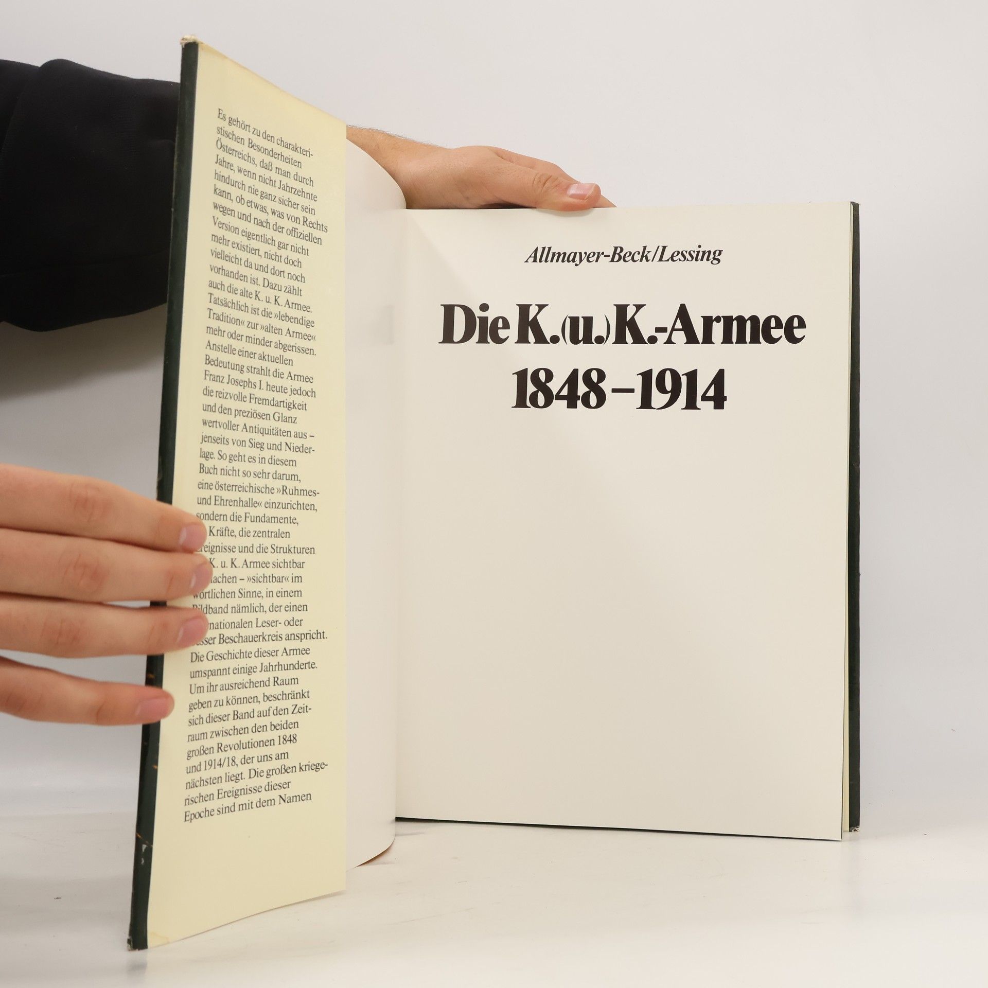 Johann Christoph Allmayer-Beck Die K. (u.) K.-Armee 1848-1914