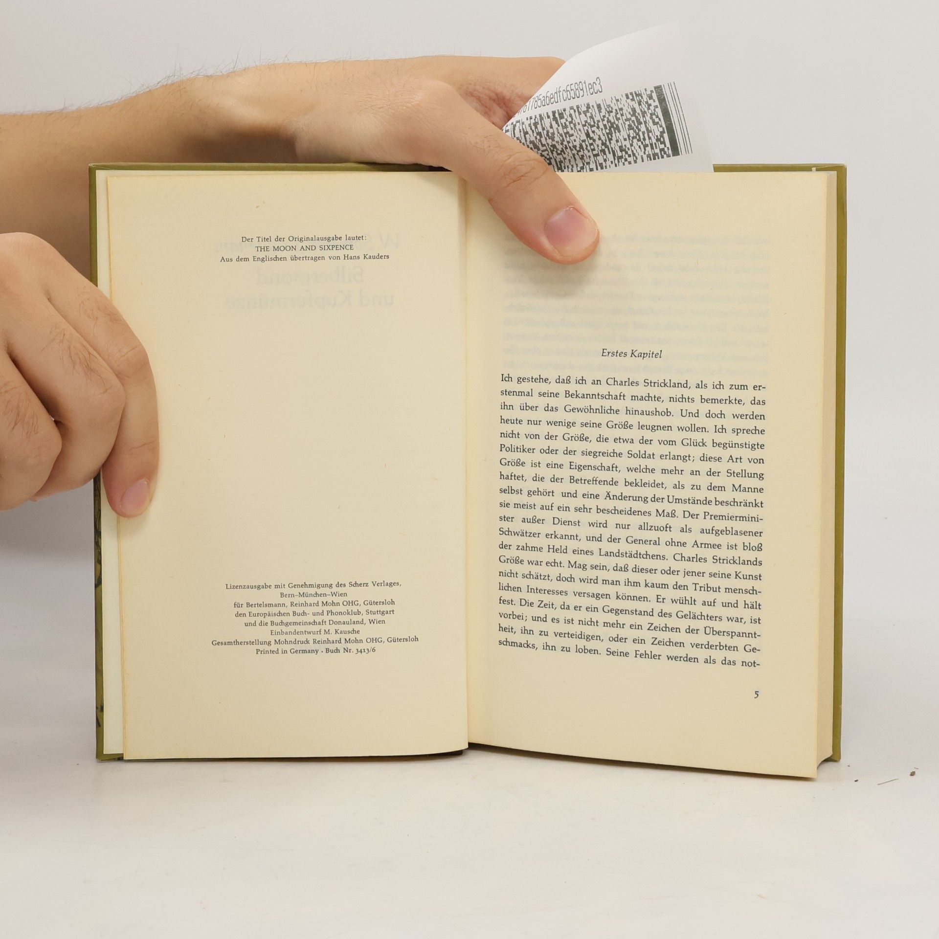 William Somerset Maugham Silbermond und Kupfermünze