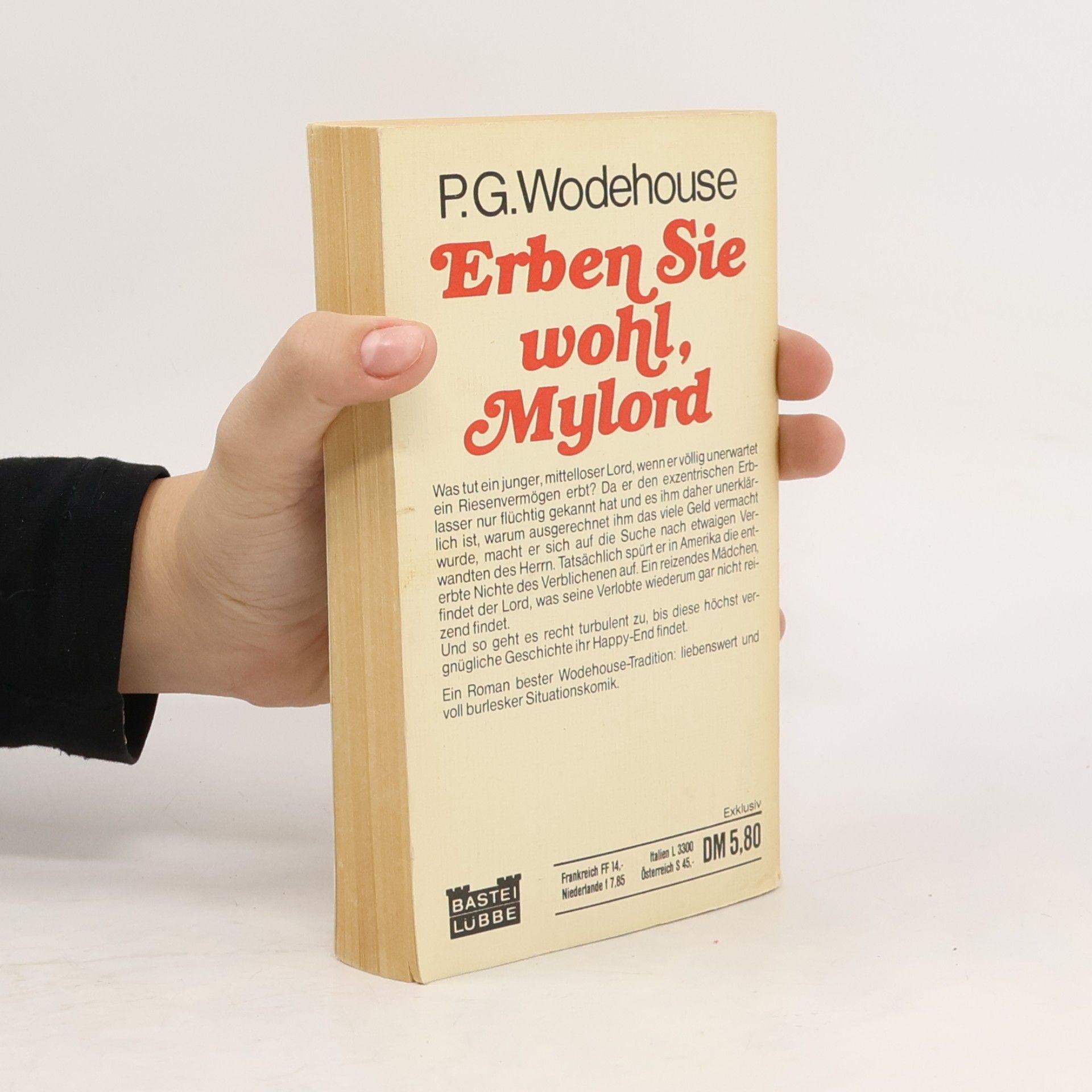 Pelham Wodehouse Erben Sie wohl, Mylord