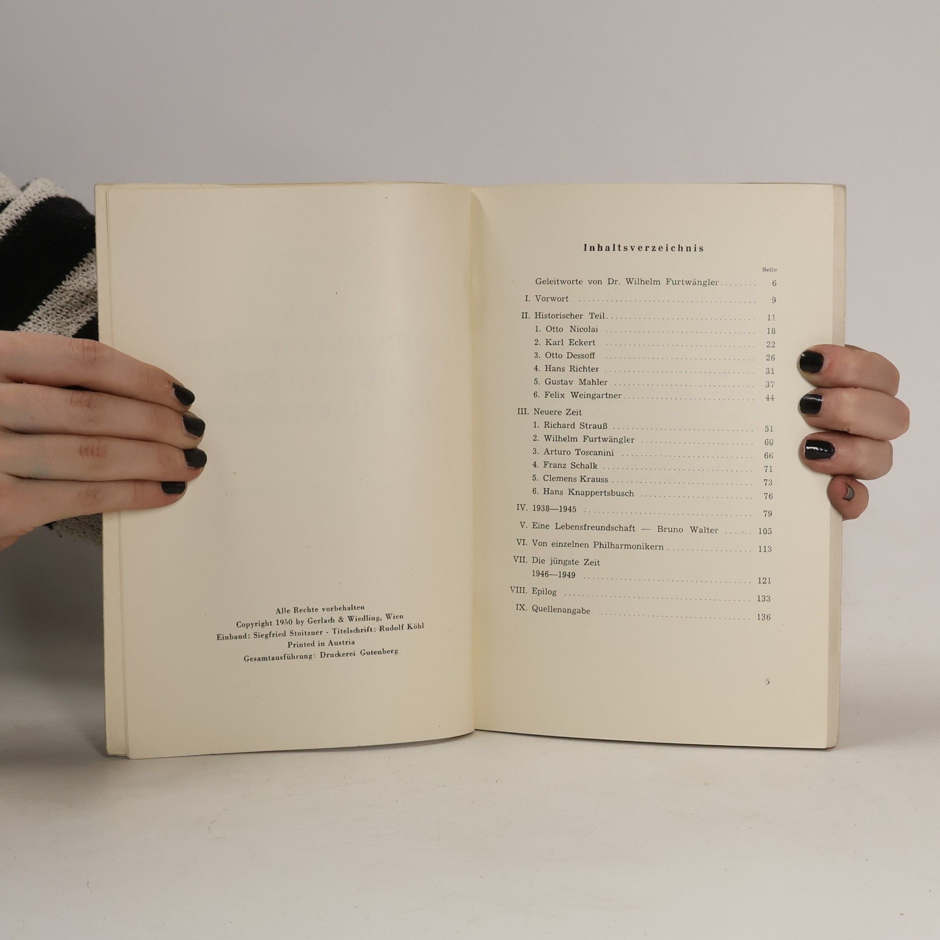 Erwin Mittag Aus der Geschichte der Wiener Philharmoniker.