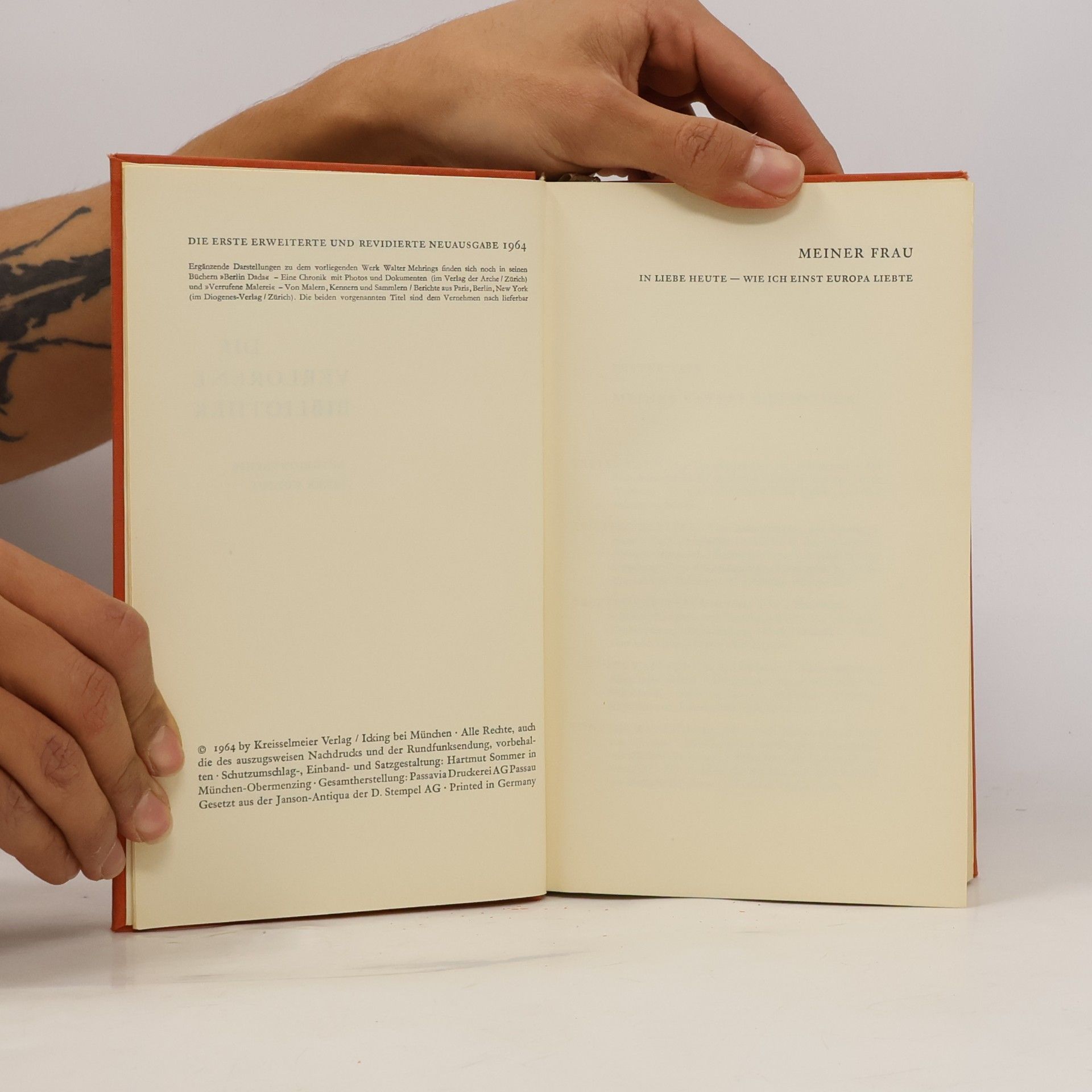 Walter Mehring Die Verlorene Bibliothek