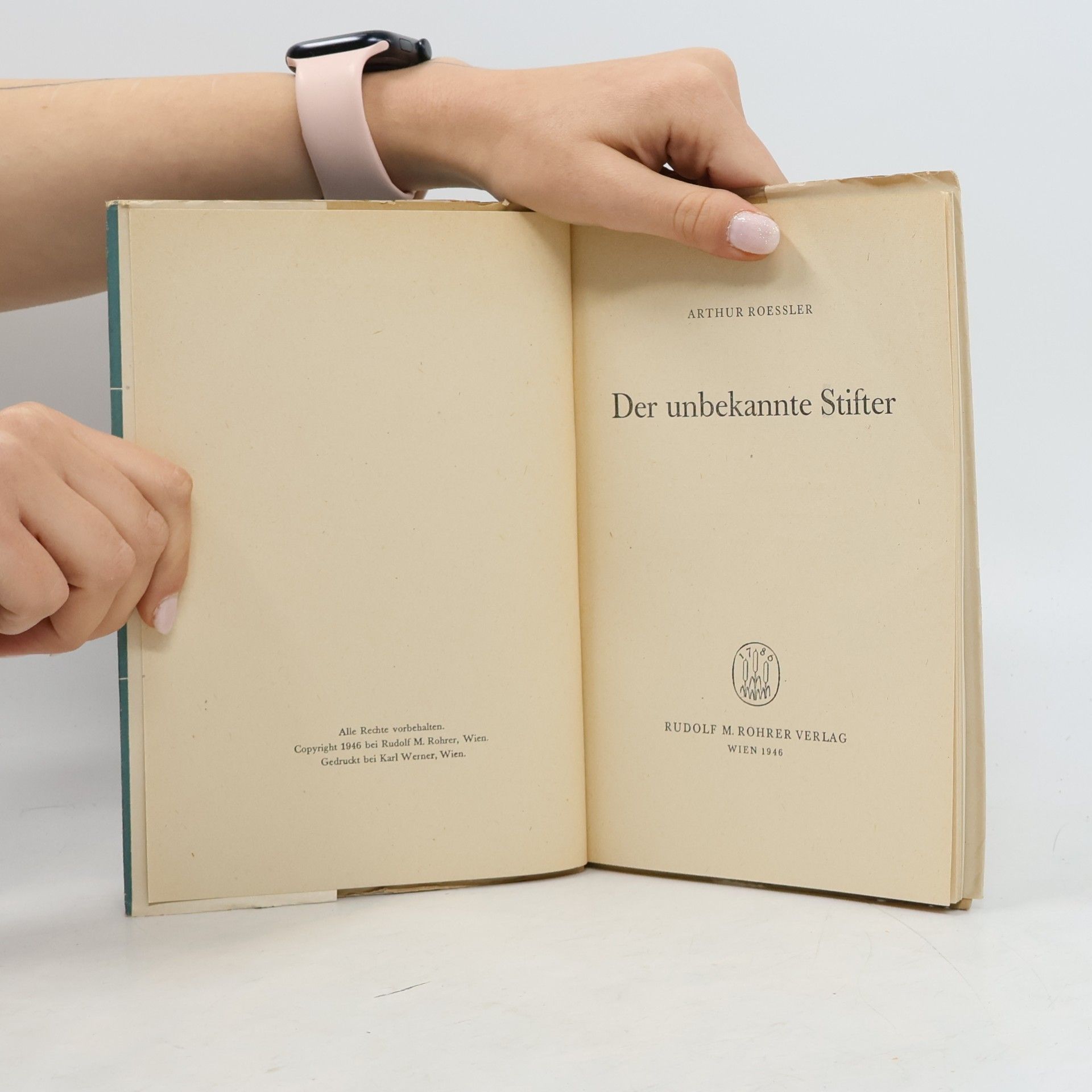 Arthur Roessler Der unbekannte Stifter