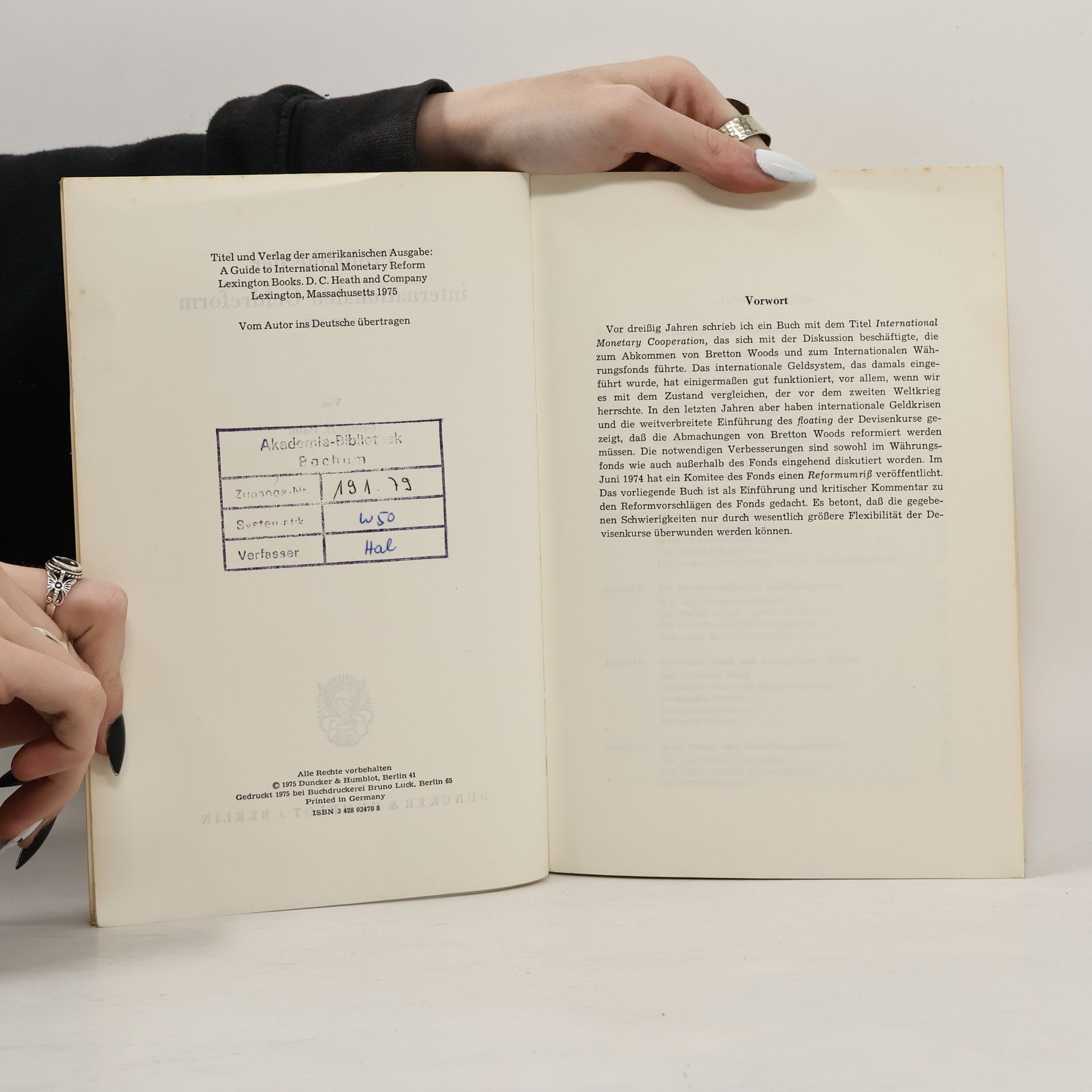 George N. Halm Volkswirtschaftliche Schriften: Probleme der internationalen Geldreform