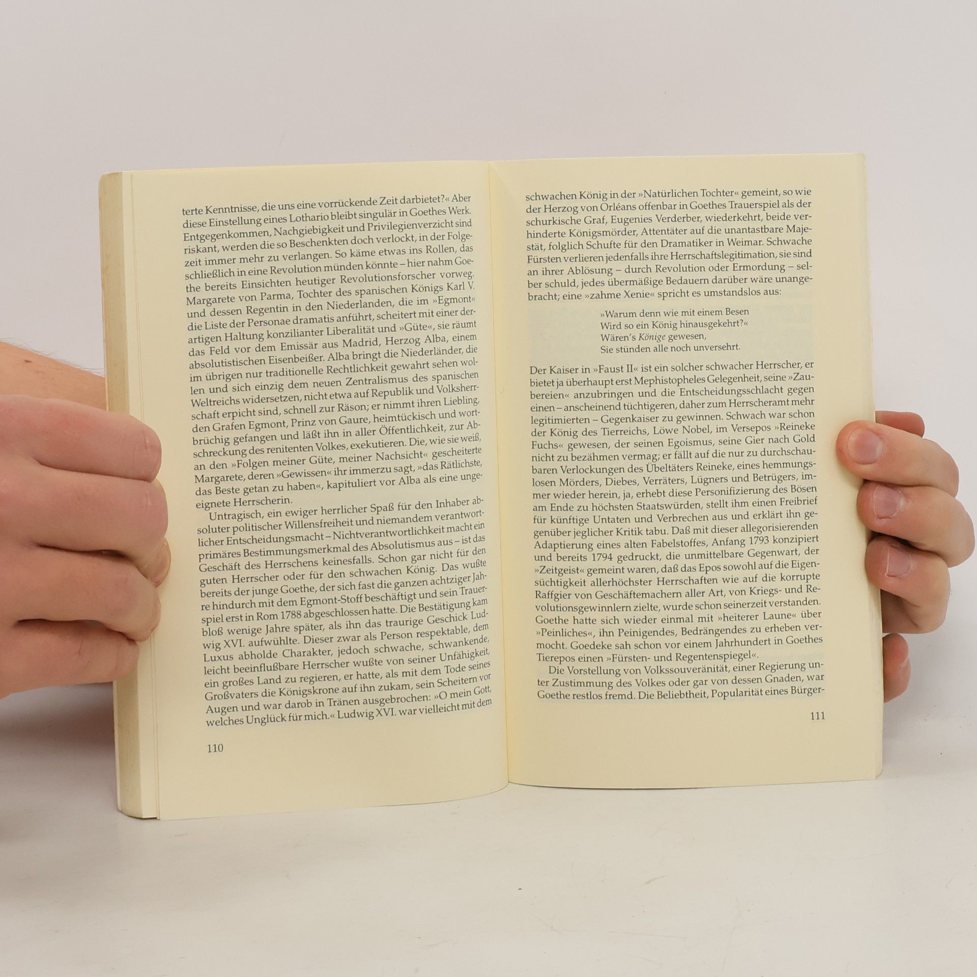 Wolfgang Rothe Sammlung Vandenhoeck: Der Politische Goethe