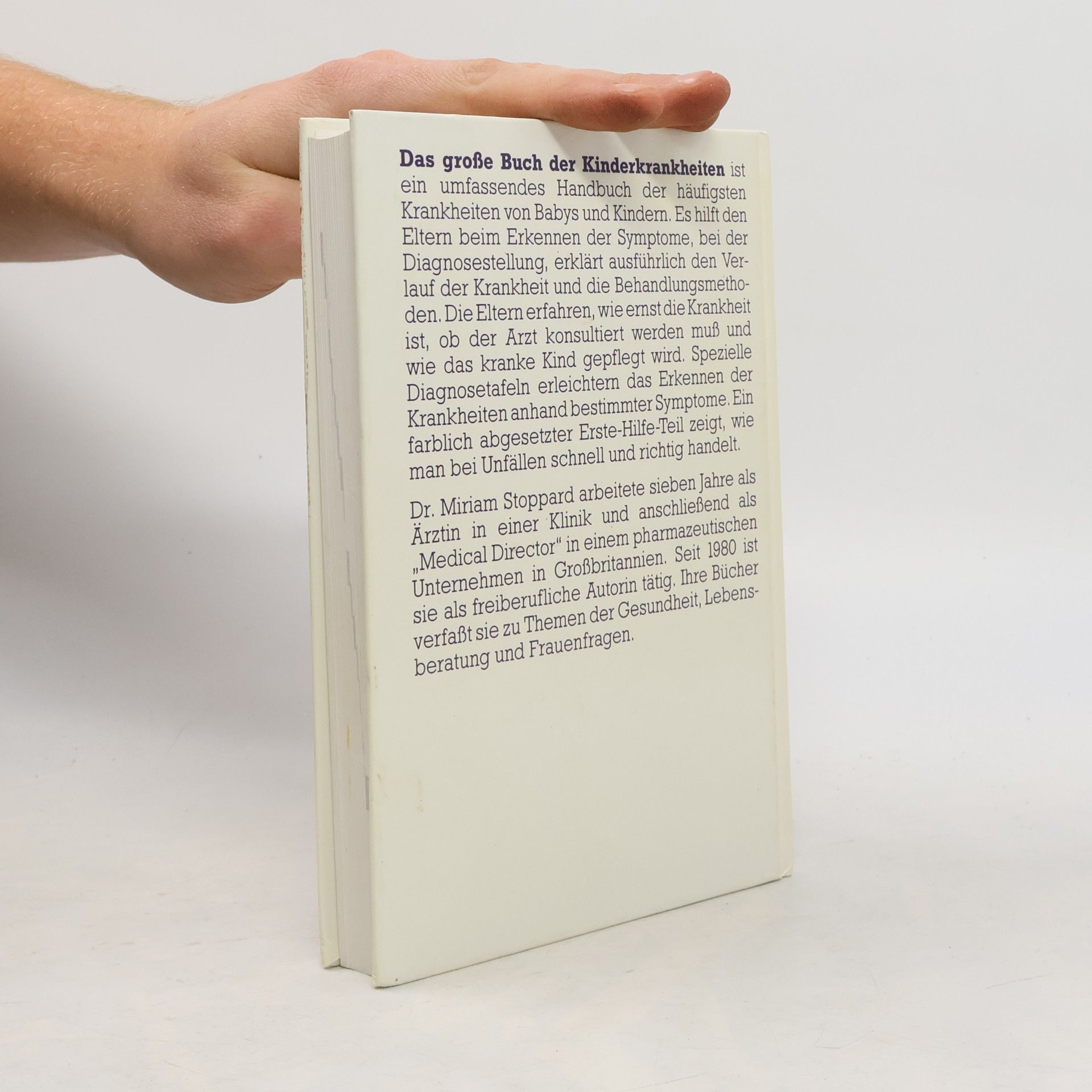 Miriam Stoppard Das grosse Buch der Kinderkrankheiten