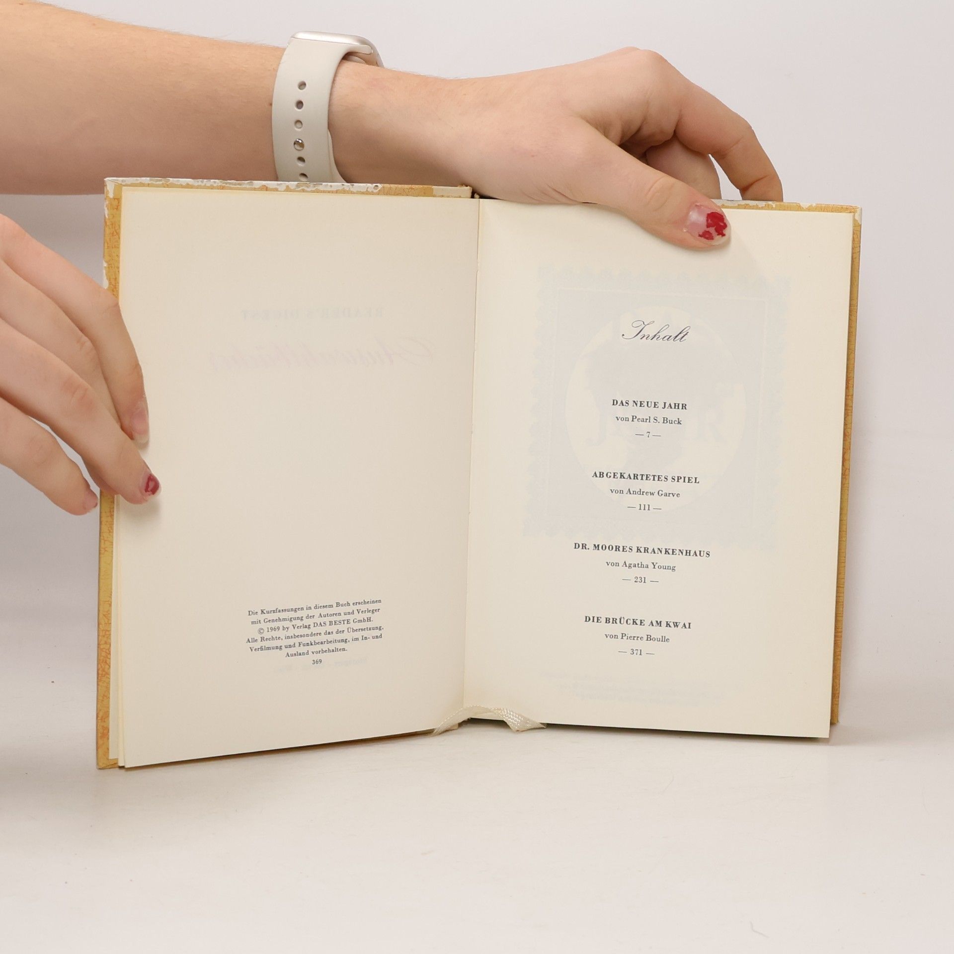 Pierre Boulle Reader’s Digest Auswahlbücher. Das neue Jahr; Abgekartetes Spiel; Dr. Moores Krankenhaus; Die Brücke am Kwai