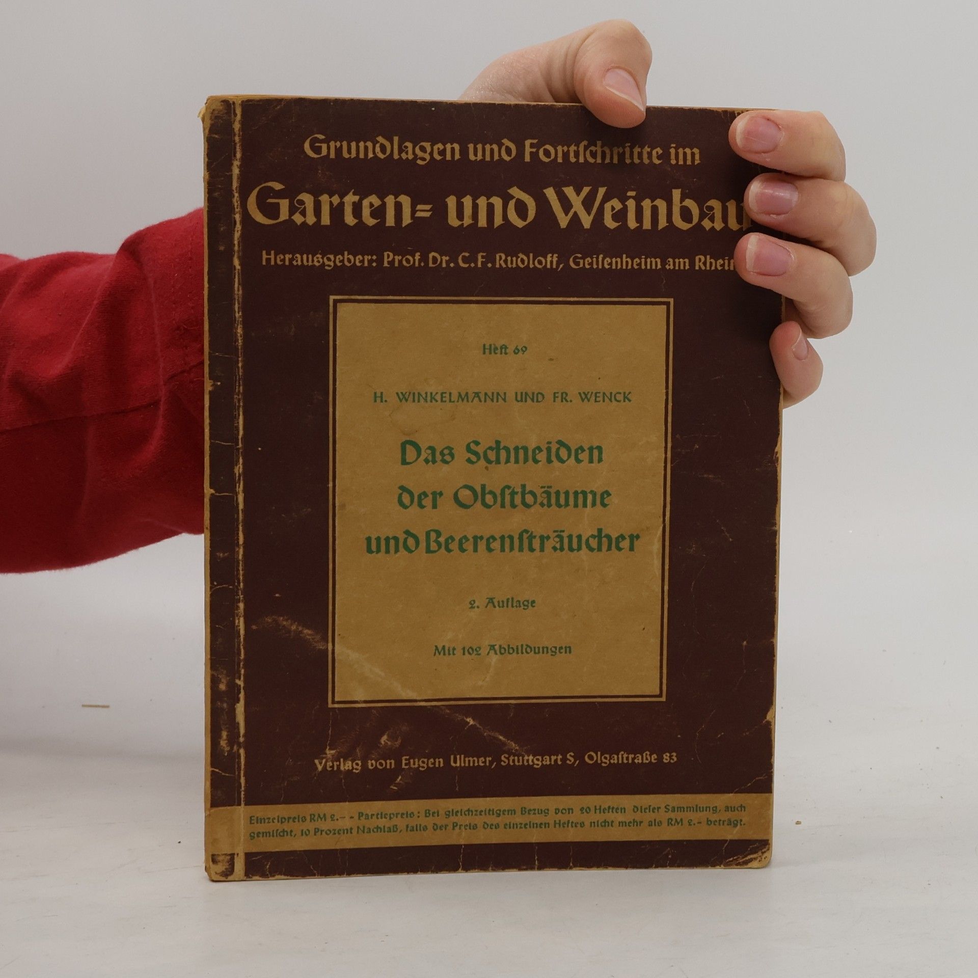 H. Winkelmann Das Schneiden der Obstbäume und Beerensträucher