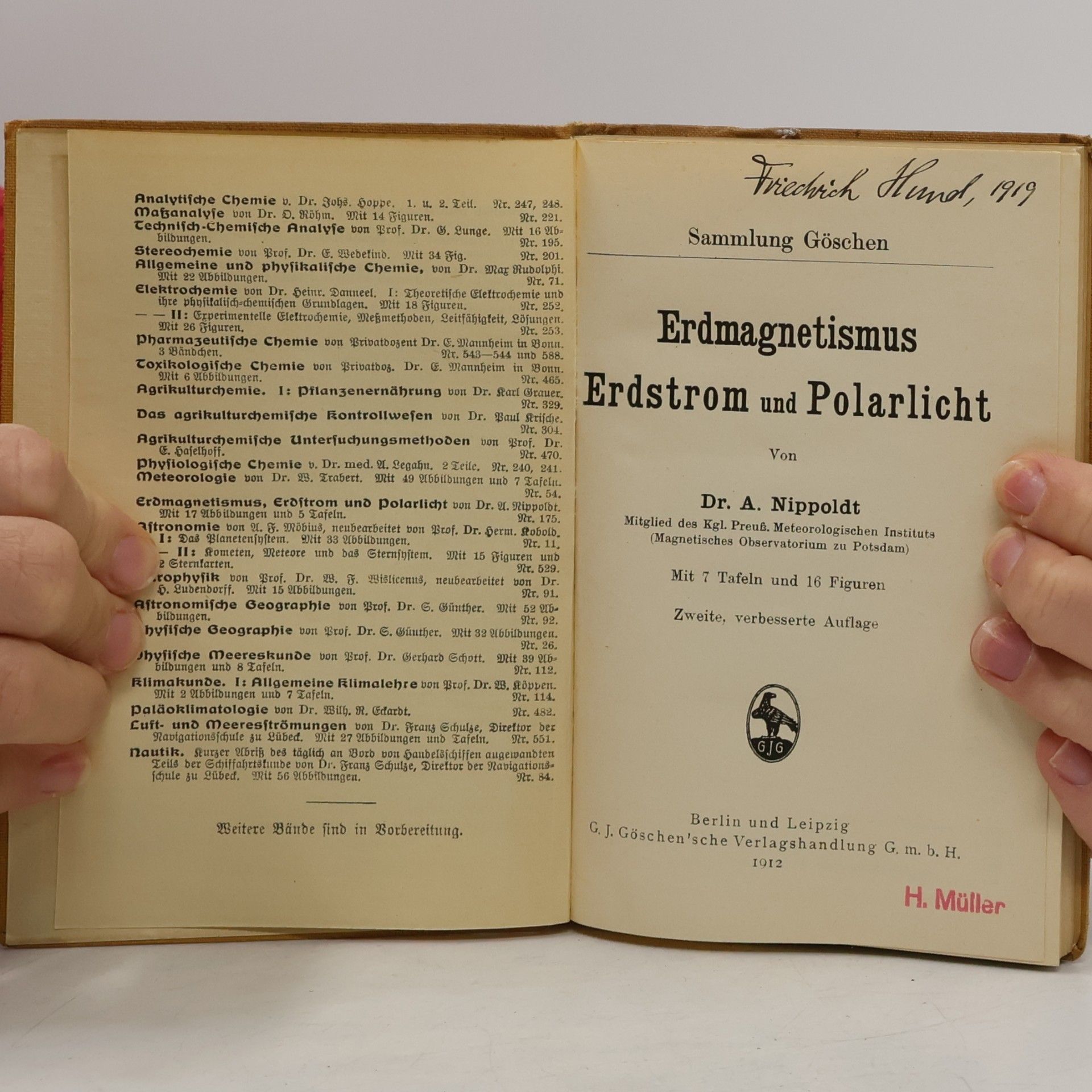 Dr. A. Nippoldt Erdmagnetismus Erdstrom und Polarlicht