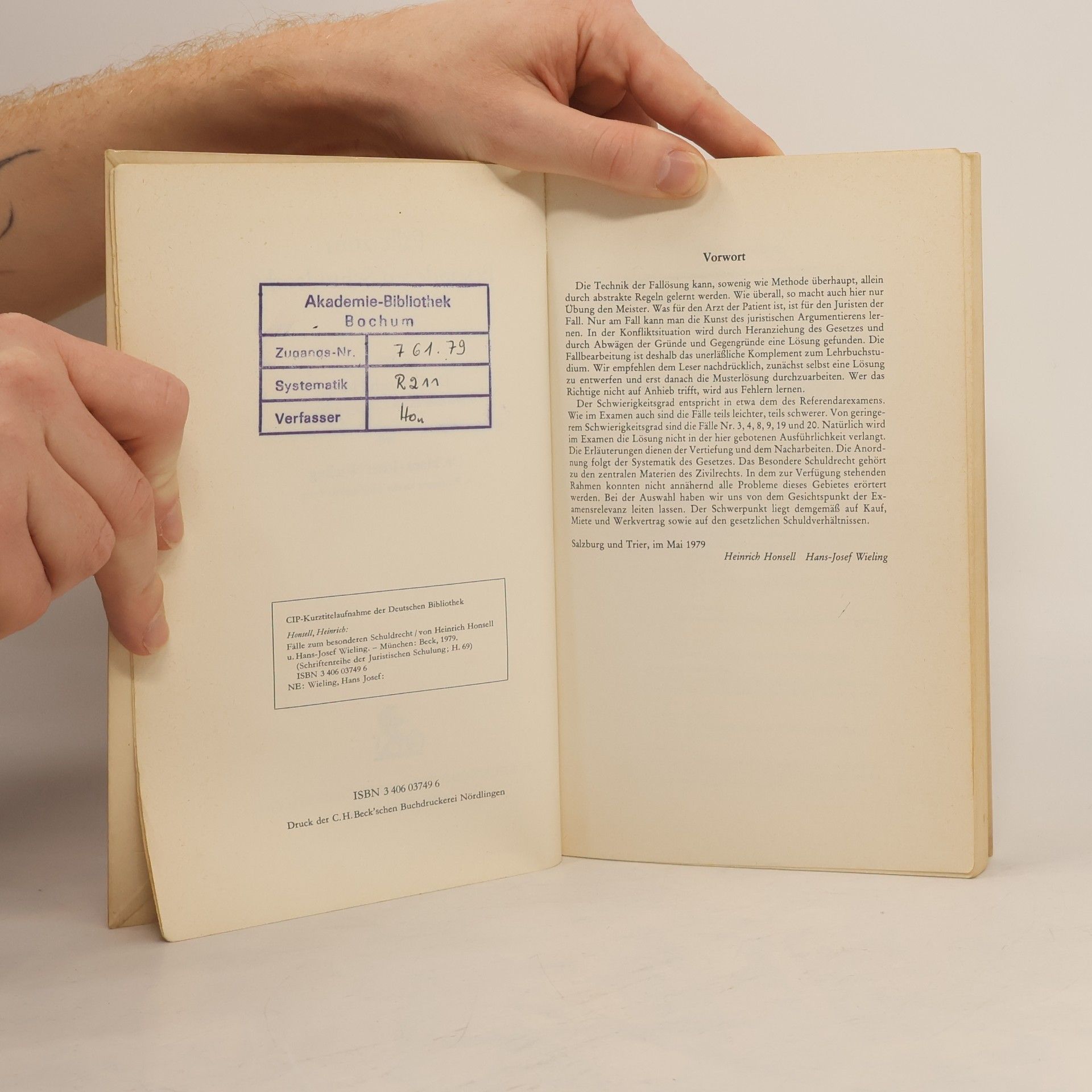 Heinrich Honsell JuS-Schriftenreihe - 69: Fälle zum besonderen Schuldrecht
