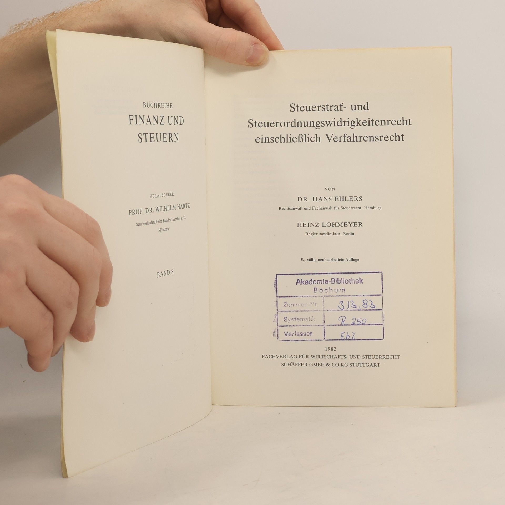 Hans-Joachim Ehlers Finanz + Steuern - 8: Steuerstraf- und Steuerordnungswidrigkeitenrecht