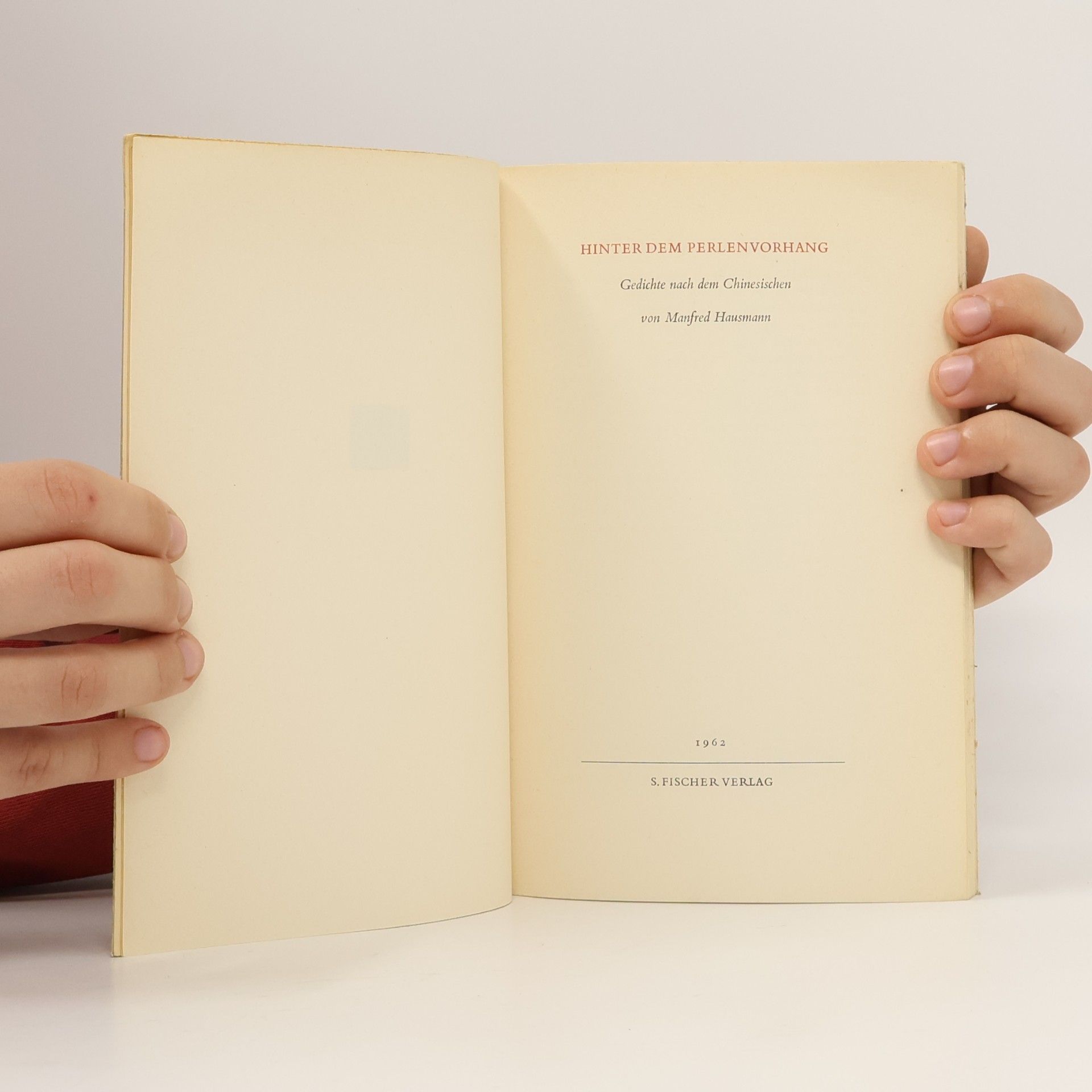 Manfred Hausmann Hinter dem Perlenvorhang
