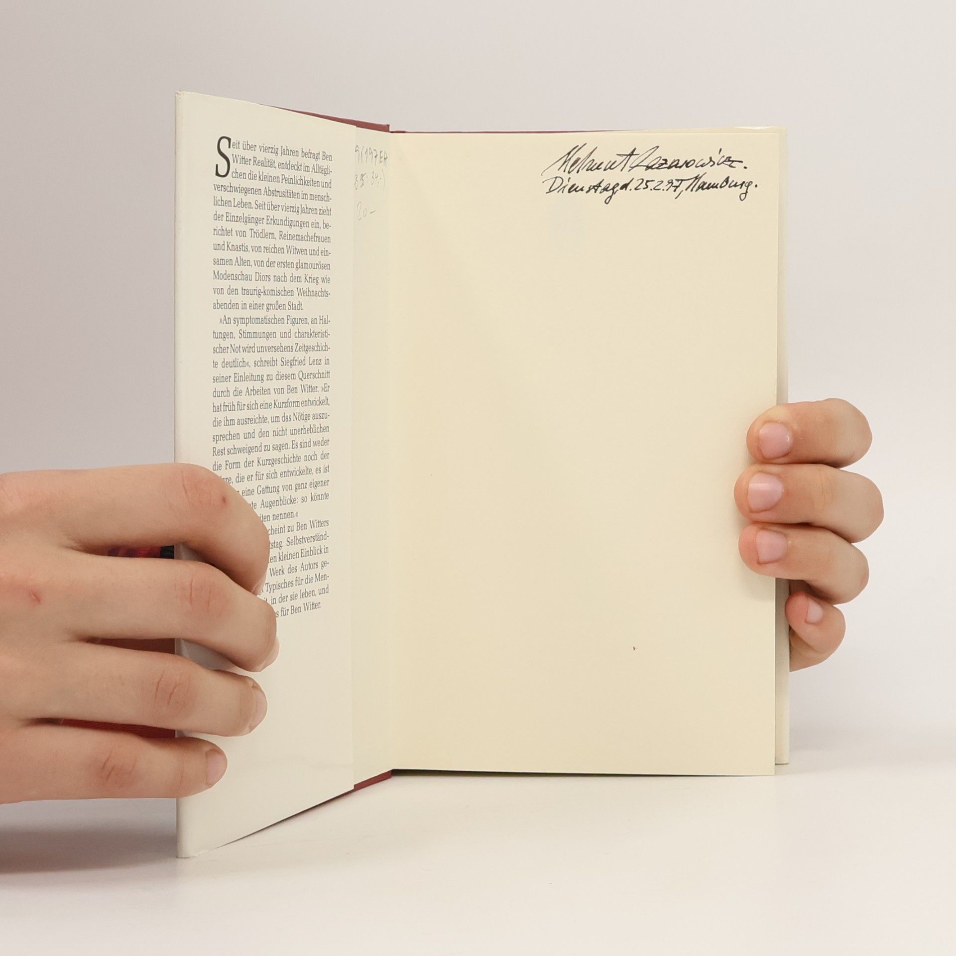 Ben Witter Schritte und Worte