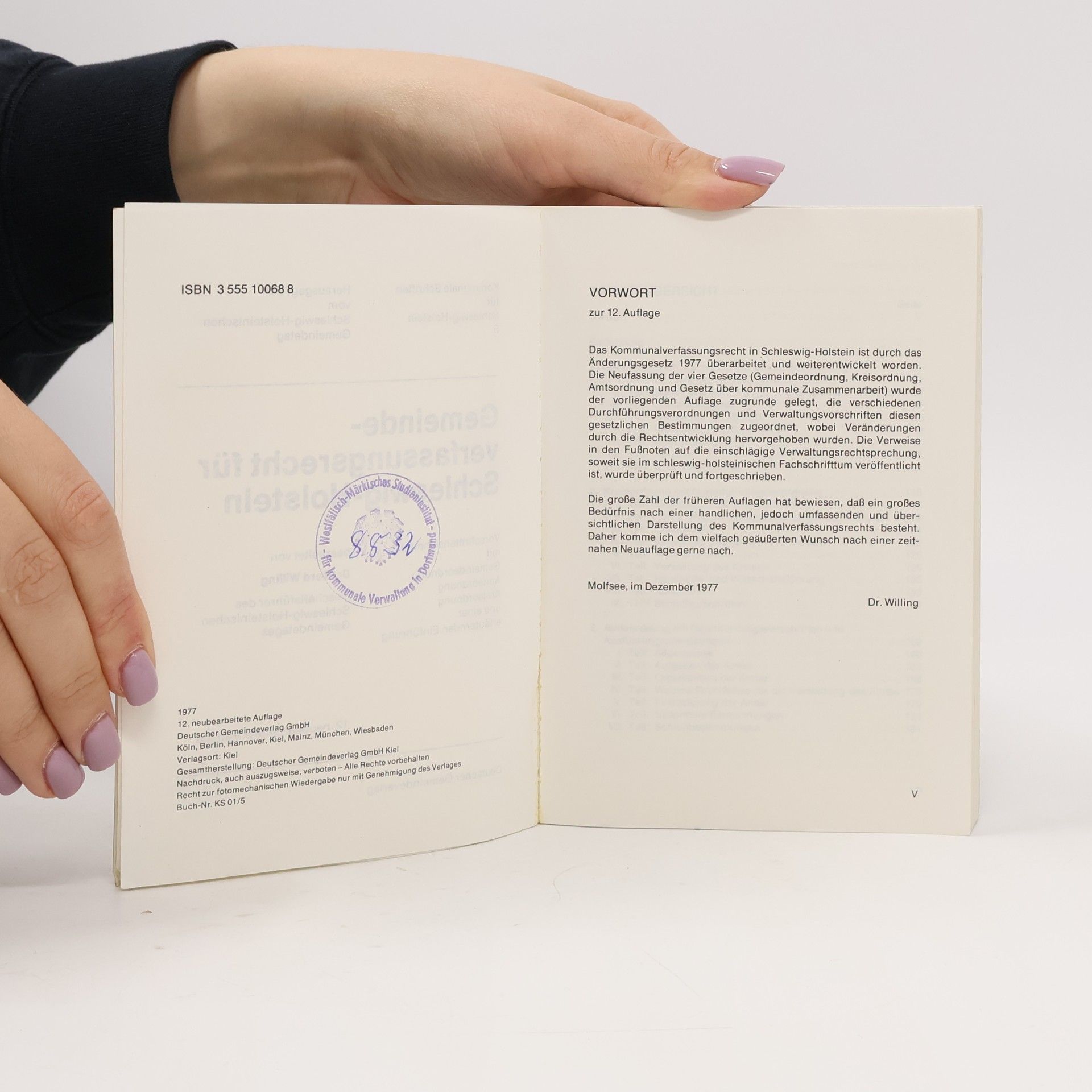 Gerd Willing Kommunale Schriften für Schleswig-Holstein: Gemeindeverfassungsrecht für Schleswig-Holstein